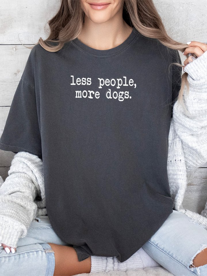 Less People More Dogs Tee product image (2)
