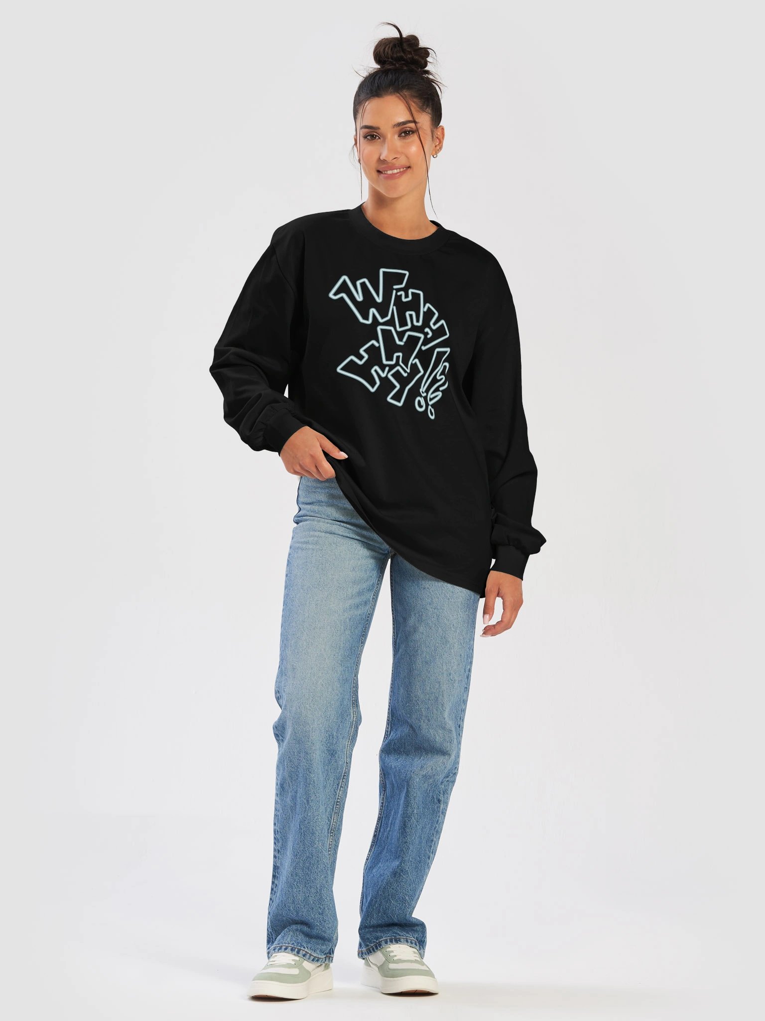 Neon Why Long Sleeve Tee product image (1)
