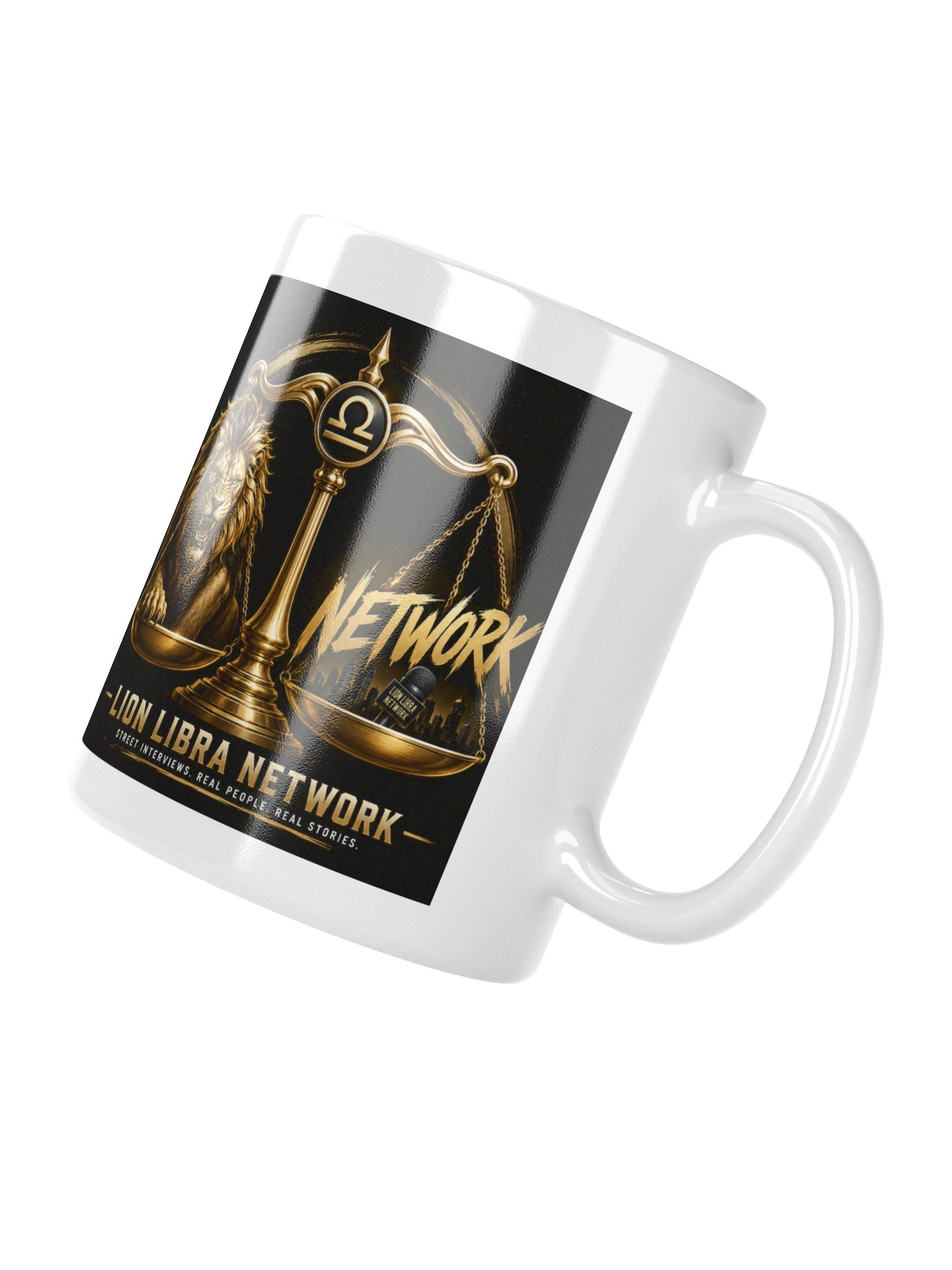 Lion Libra Network White Mug product image (10)