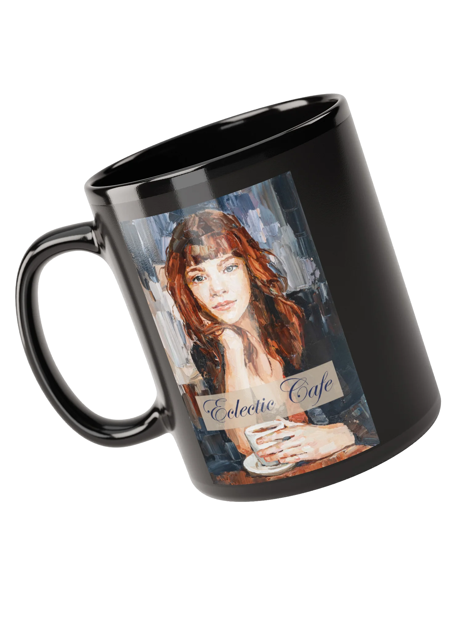 Eclectic Cafe Black Glossy Mug product image (5)