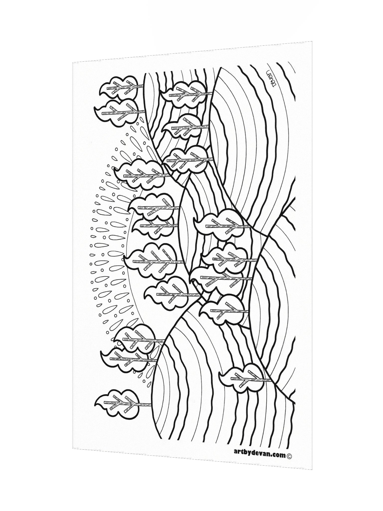 Color Your Own Art: Lumpy Hills product image (3)