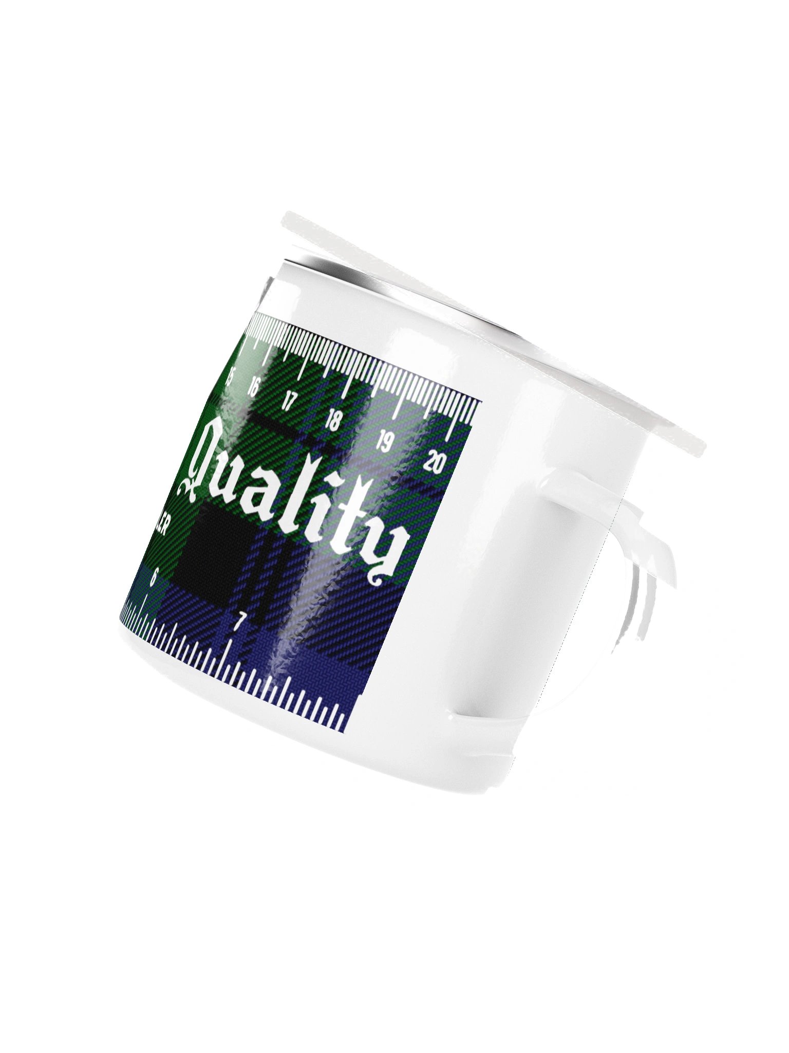 Ruler Mug in Black Watch Plaid product image (3)