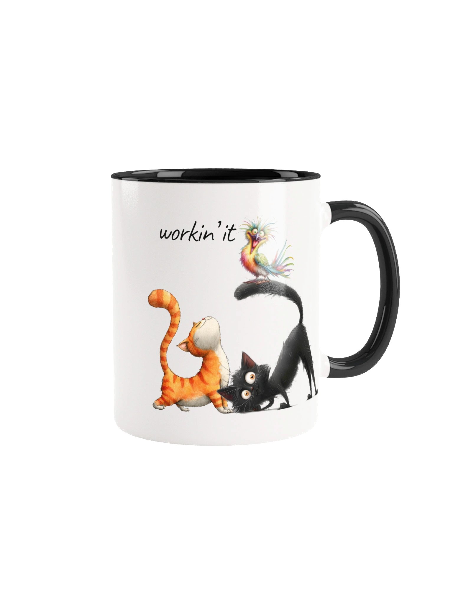 Workin’ It Cat Accent Mug product image (1)