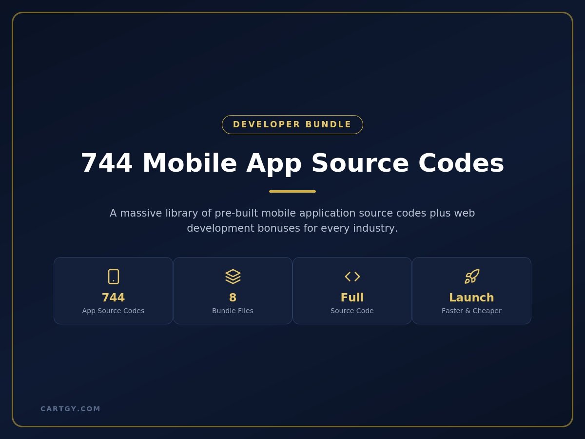 Developer bundle 744 Mobile App Source Codes Bundle product image (1)