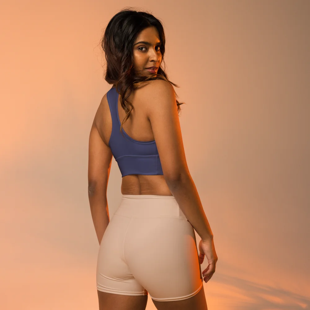 Longline Sports Bra - Blue Nightfall product image (9)