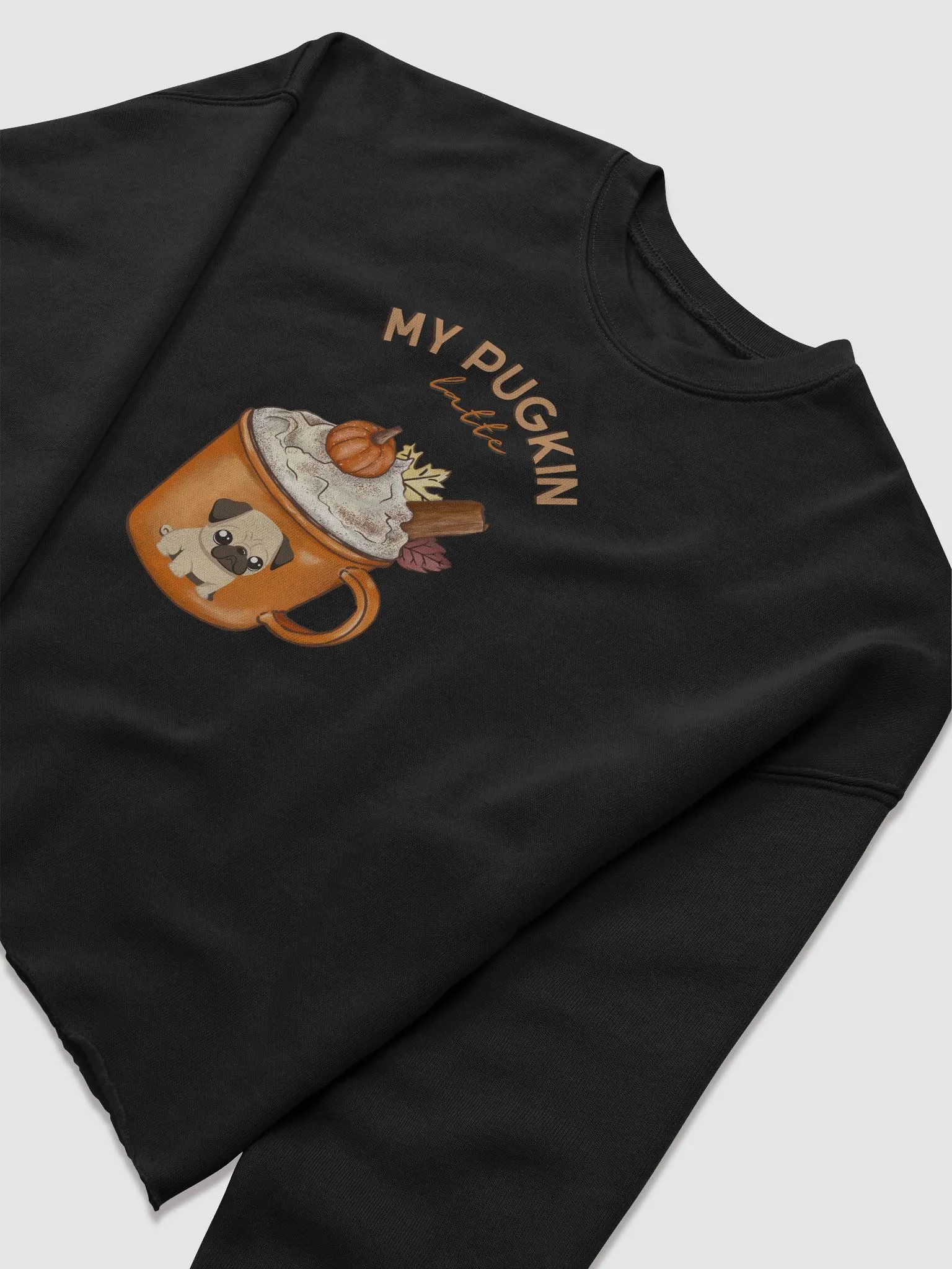 My Pugkin Latte Crop Sweatshirt product image (5)