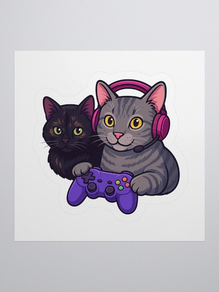 MISS_ROFL Gamer Cats Sticker product image (2)