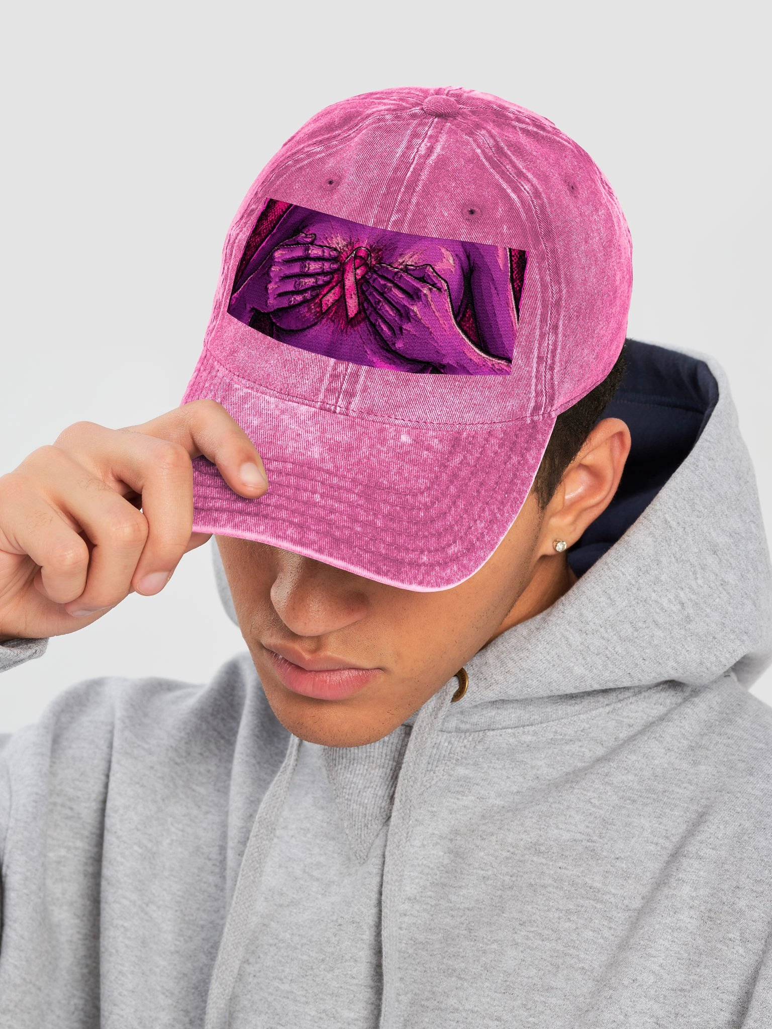 Breast Cancer Awareness Denim Cap product image (4)