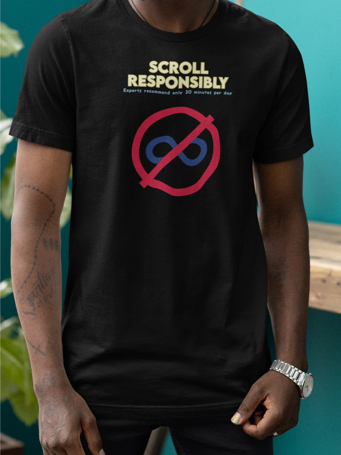 Funny Doomscrolling Shirt - Scroll Responsibly Social Media Humor Tee product image (3)