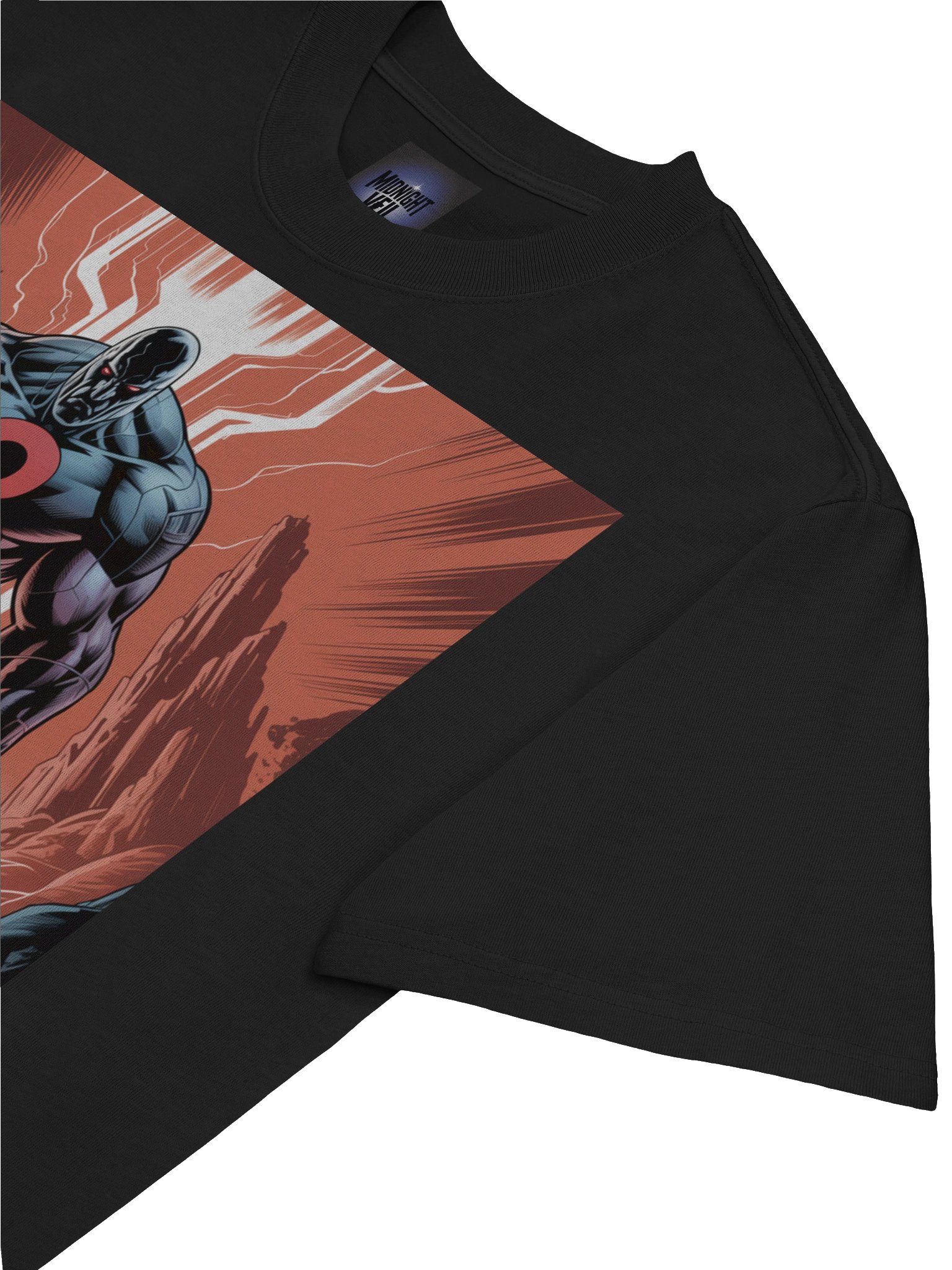 Omega Inferno: Darkseid Oversized Faded T-Shirt product image (7)