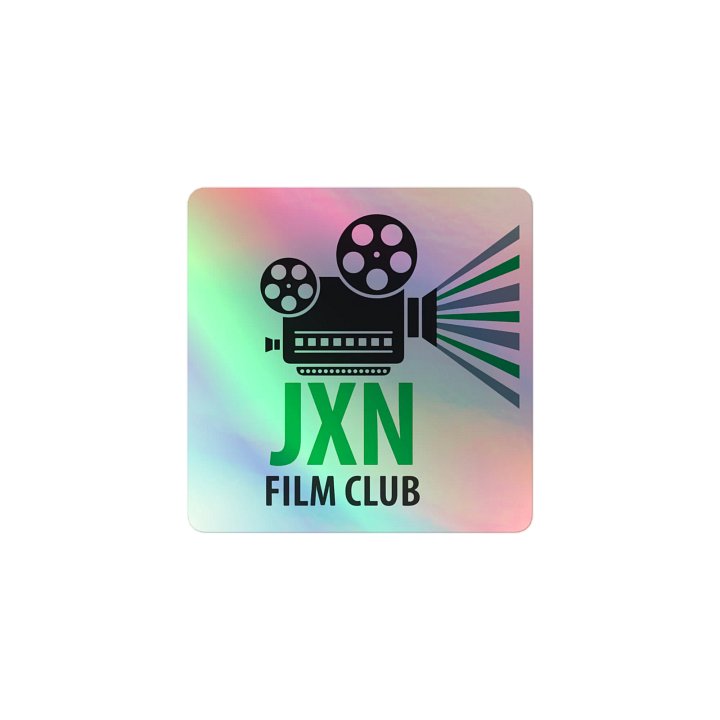 JXN Film Club Holographic Sticker (Green & Gray) product image (1)