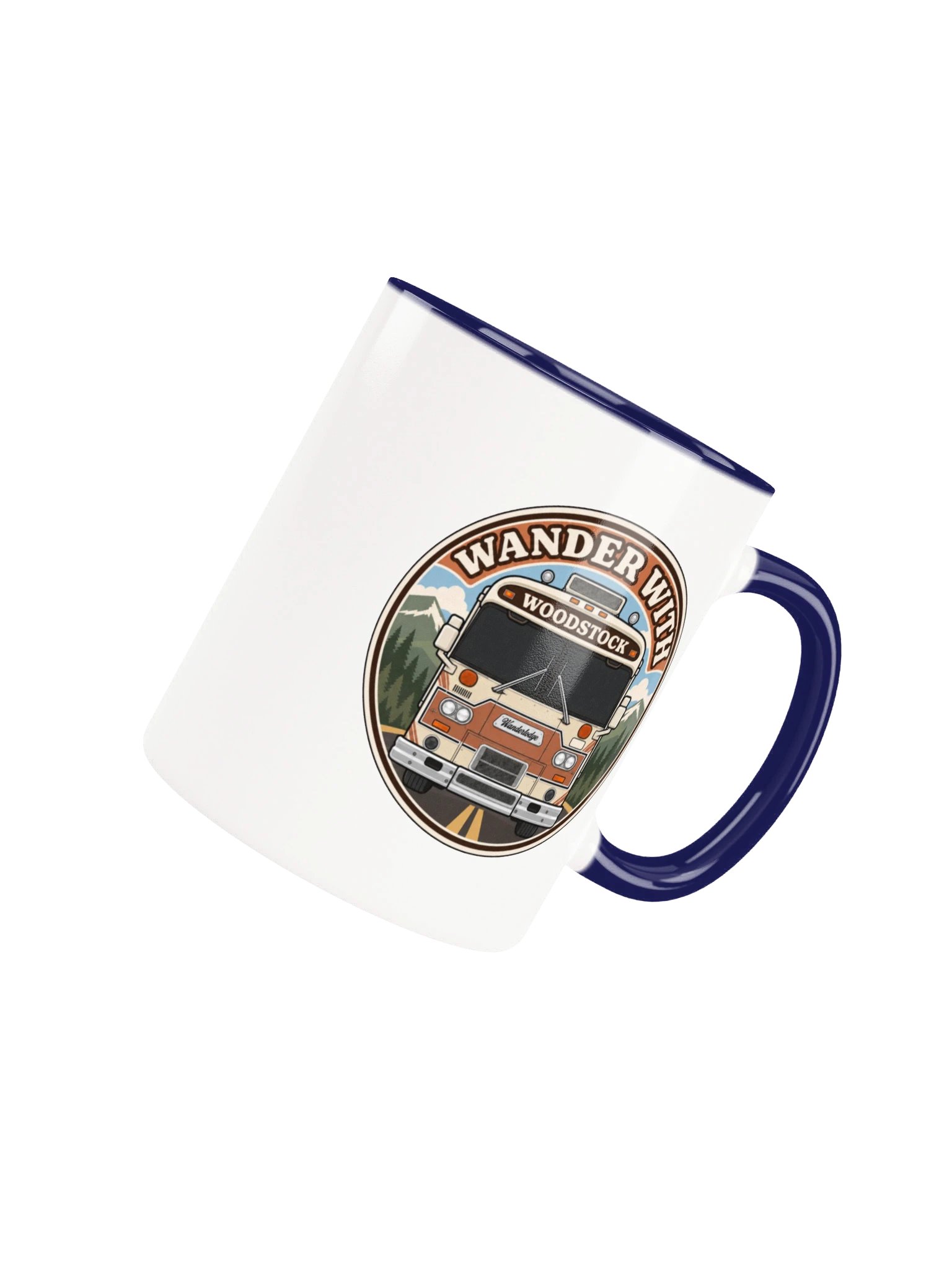 Woodstock Morning Miles Mug — Front & Center — Dark Windshield product image (4)