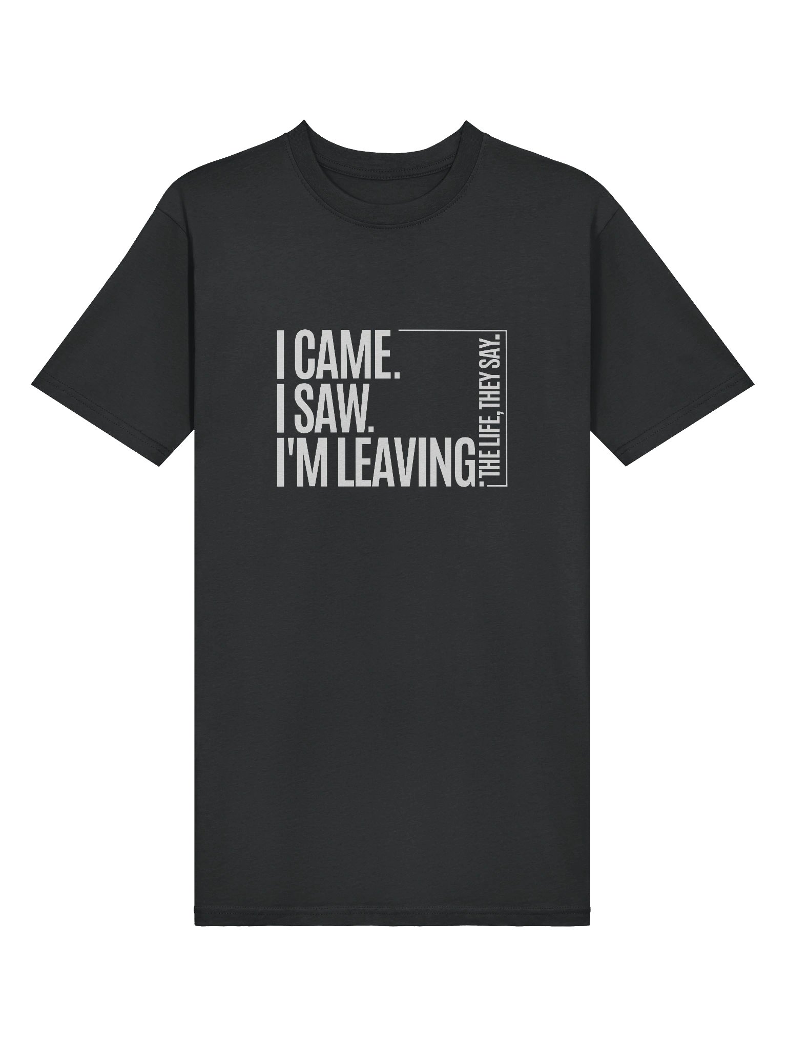Life Manifesto I Came I Saw I'm Leaving Design T-Shirt | Cotton Heritage Heavyweight Premium Tee product image (4)