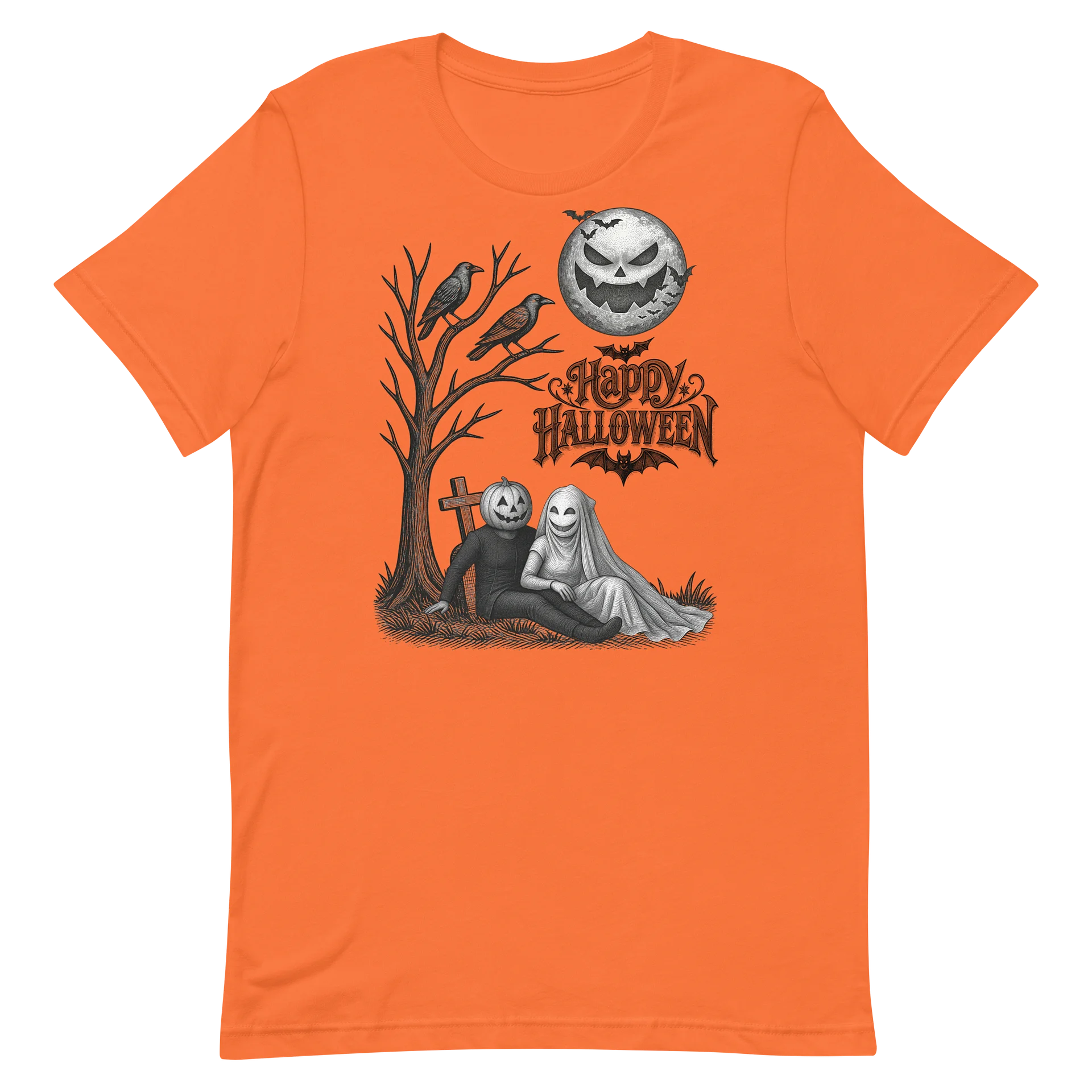 Spooky Moon Halloween Tee product image (2)
