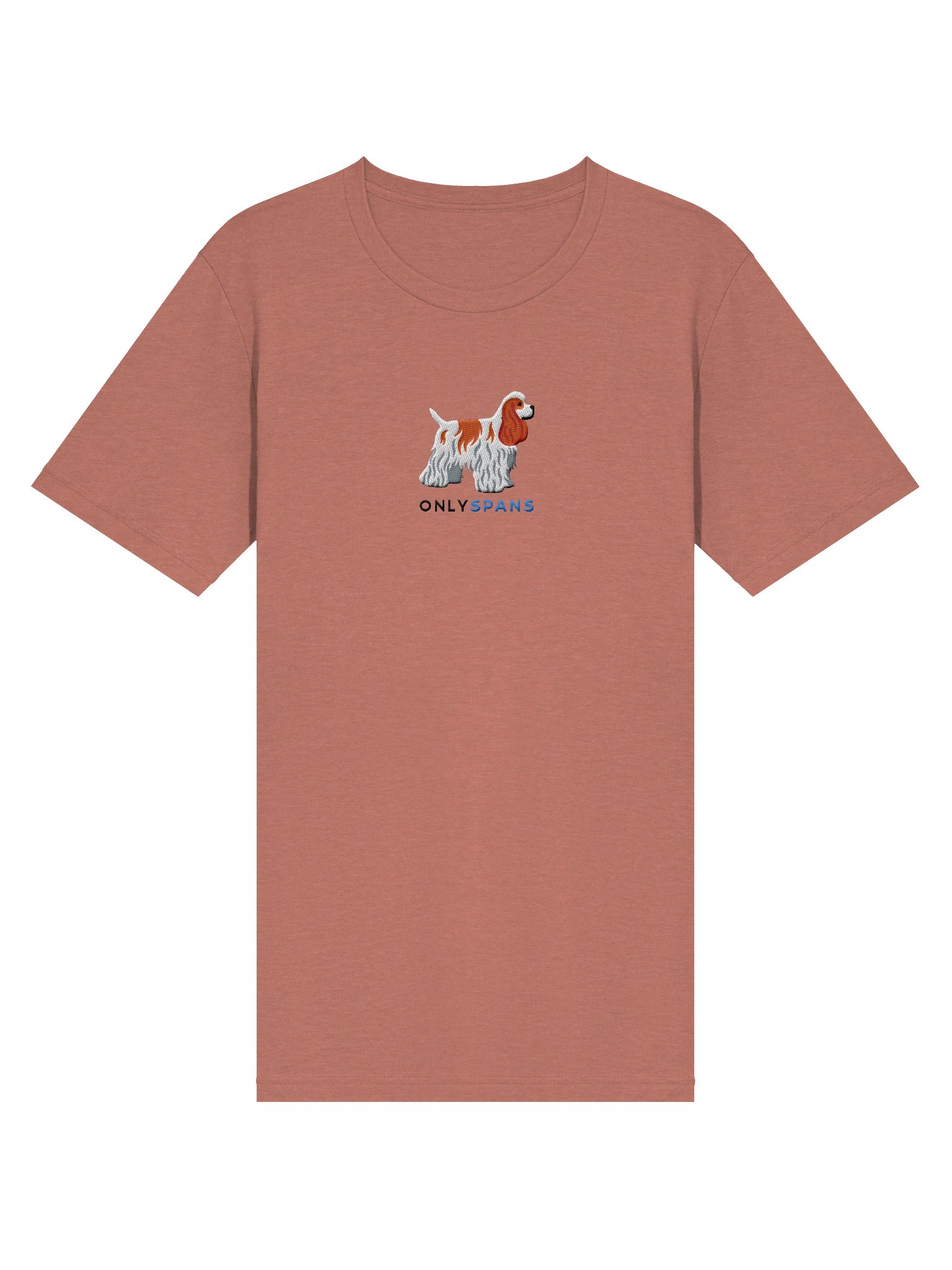 Only Spans T-Shirt(Embroidered) of an American Cocker Spaniel(Red & White) product image (16)