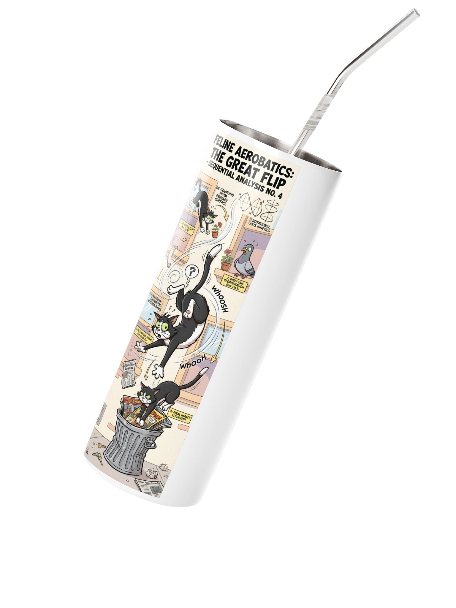 Feline Aerobatics Cat Tumbler product image (2)