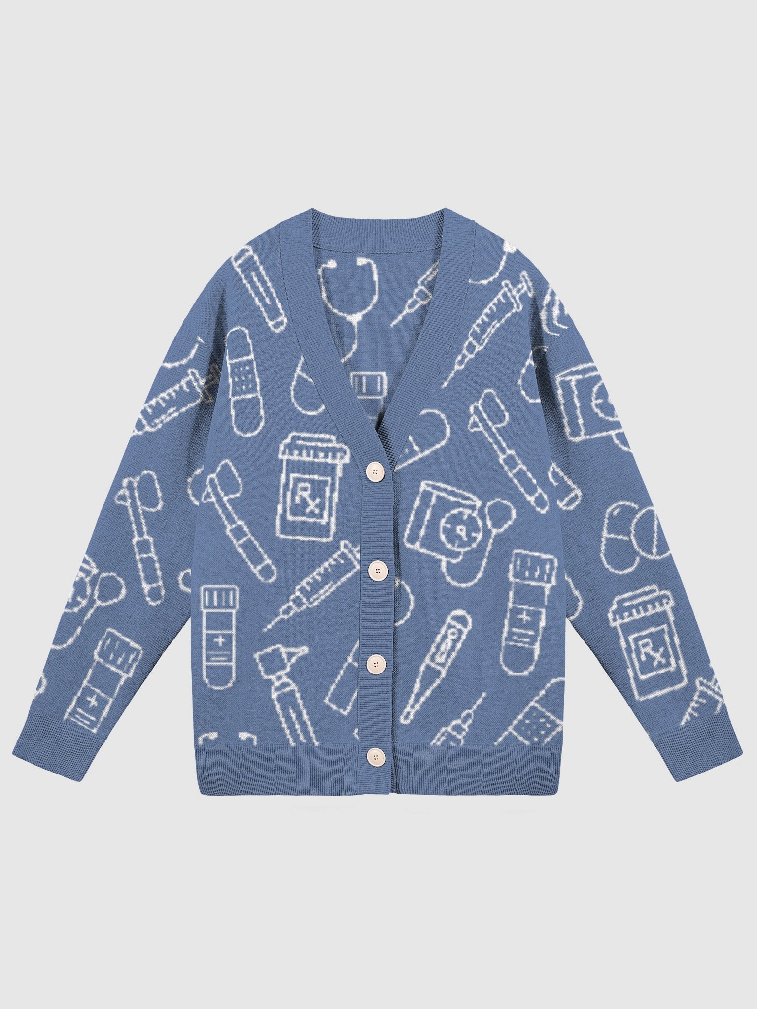clinic cardigan (blue) product image (1)