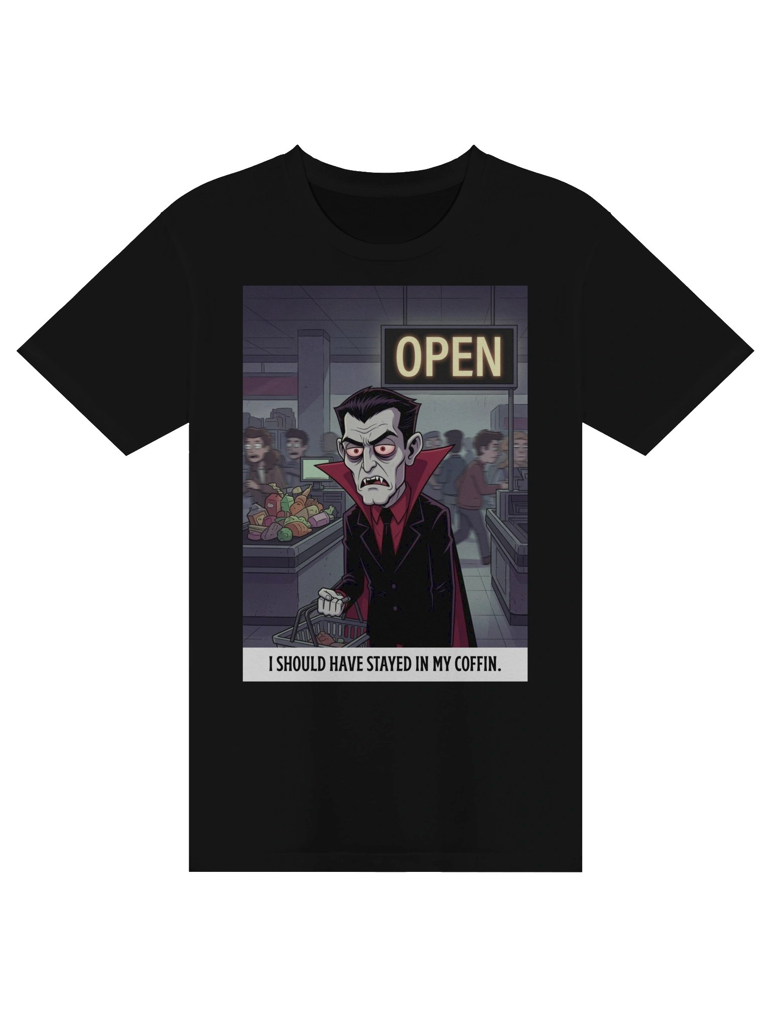 I Should Have Stayed In My Coffin Vampire Shirt – Gothic Streetwear Apparel product image (1)