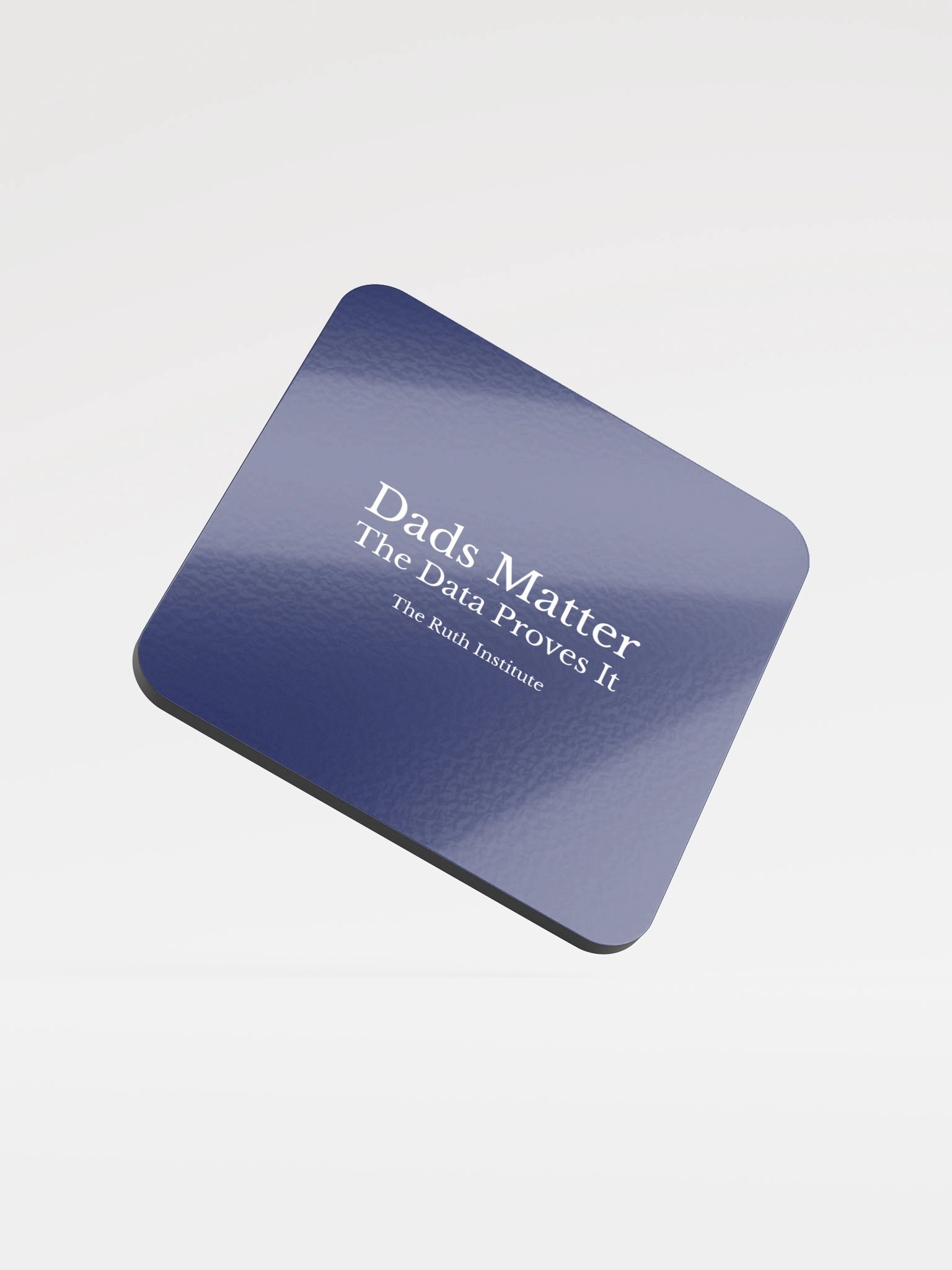 Glossed Cork Coaster (Navy) product image (1)