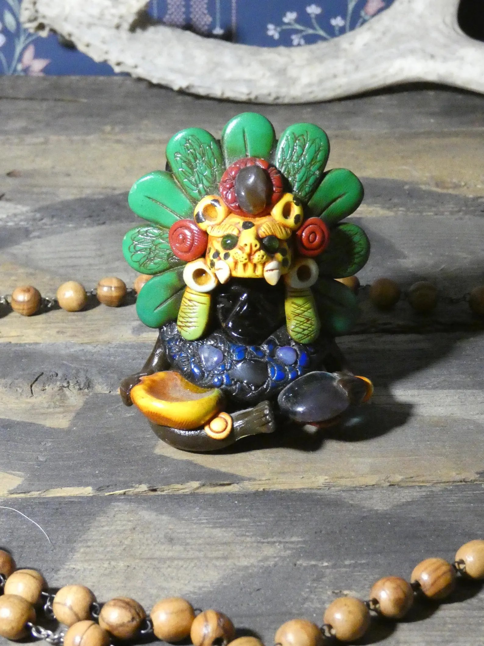 Artifact No.33 - Aztec Jaguar Warrior Statue product image (6)
