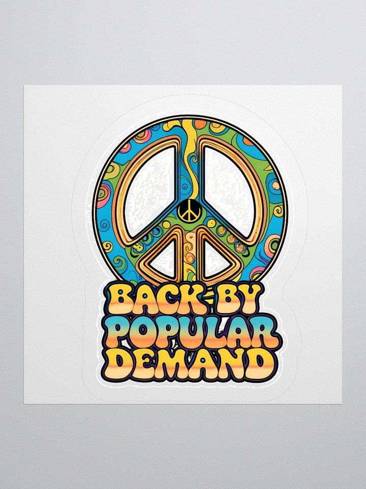 Retro Peace Symbol Kiss-Cut Stickers product image (2)