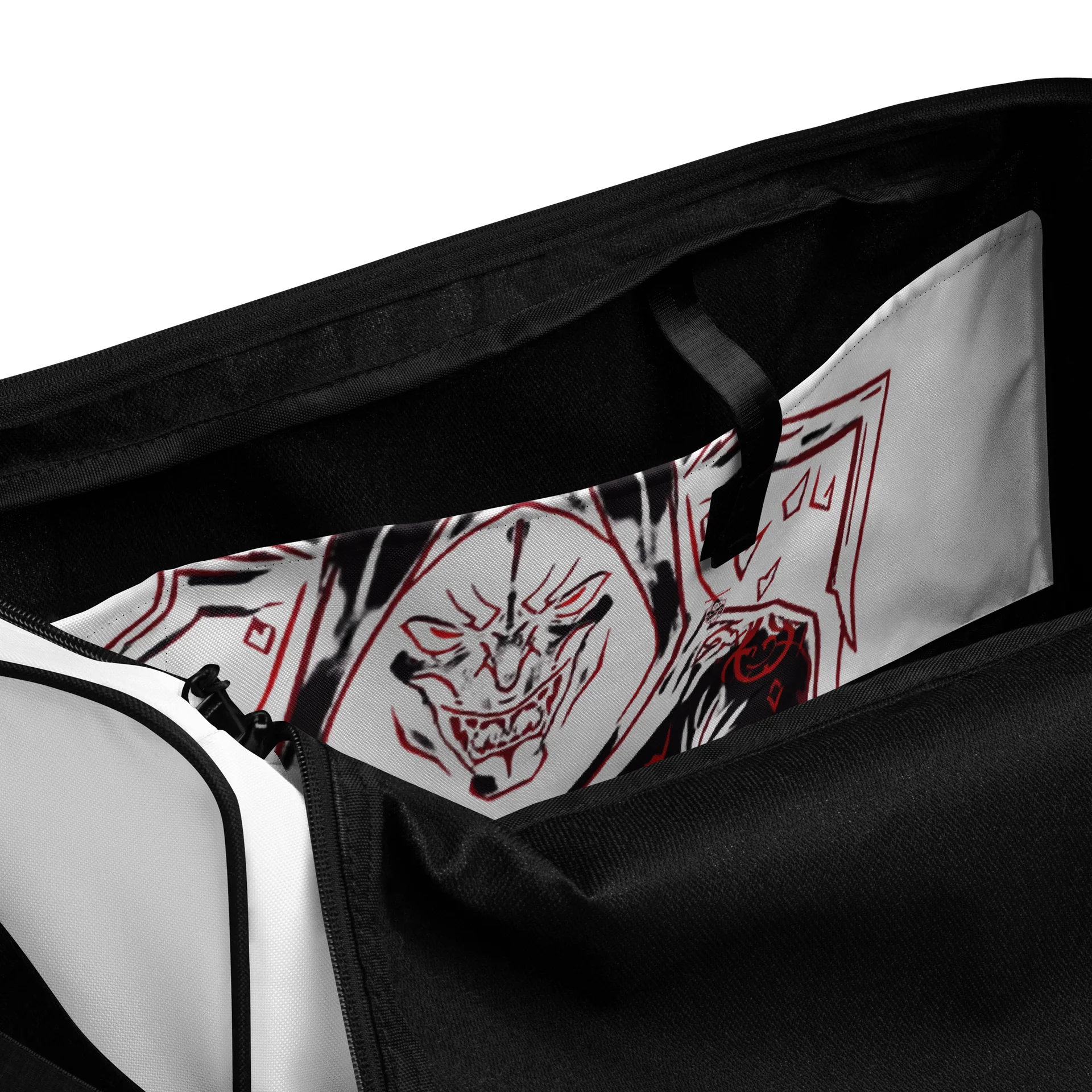 Dreadshield Duffle: Horned Hooded Creature Print product image (6)