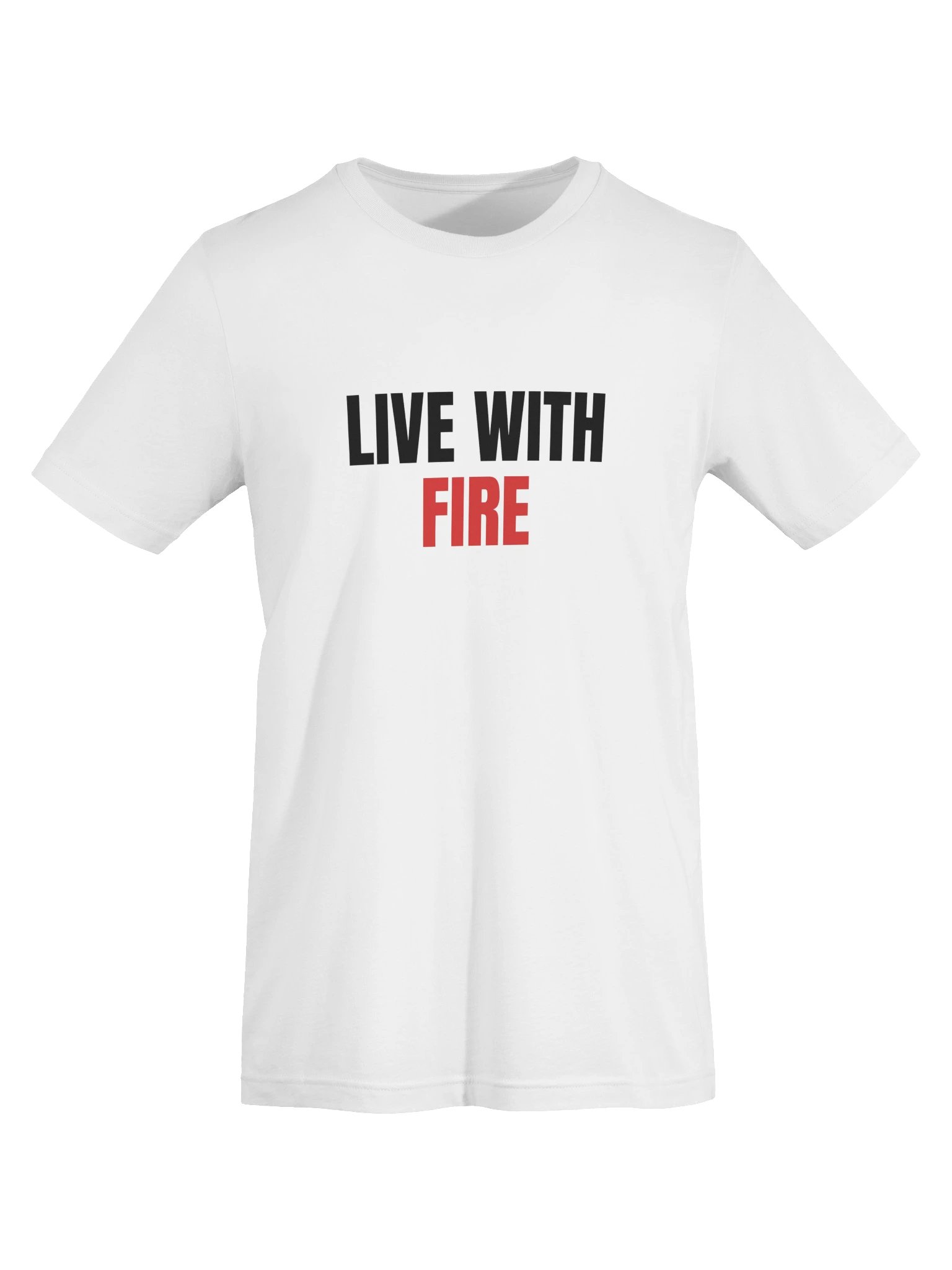 Live With Fire T-Shirt, White product image (5)