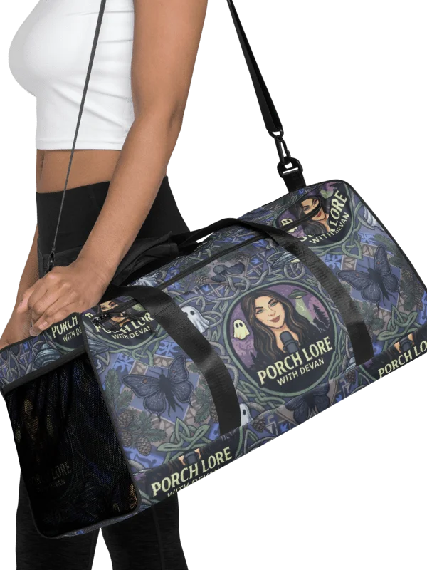 PORCH LORE DEVAN PERIWINKLE MOTH DUFFLE BAG product image (1)