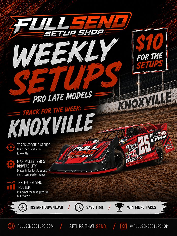 W10 | Pro Late Model Knoxville Setup product image (1)