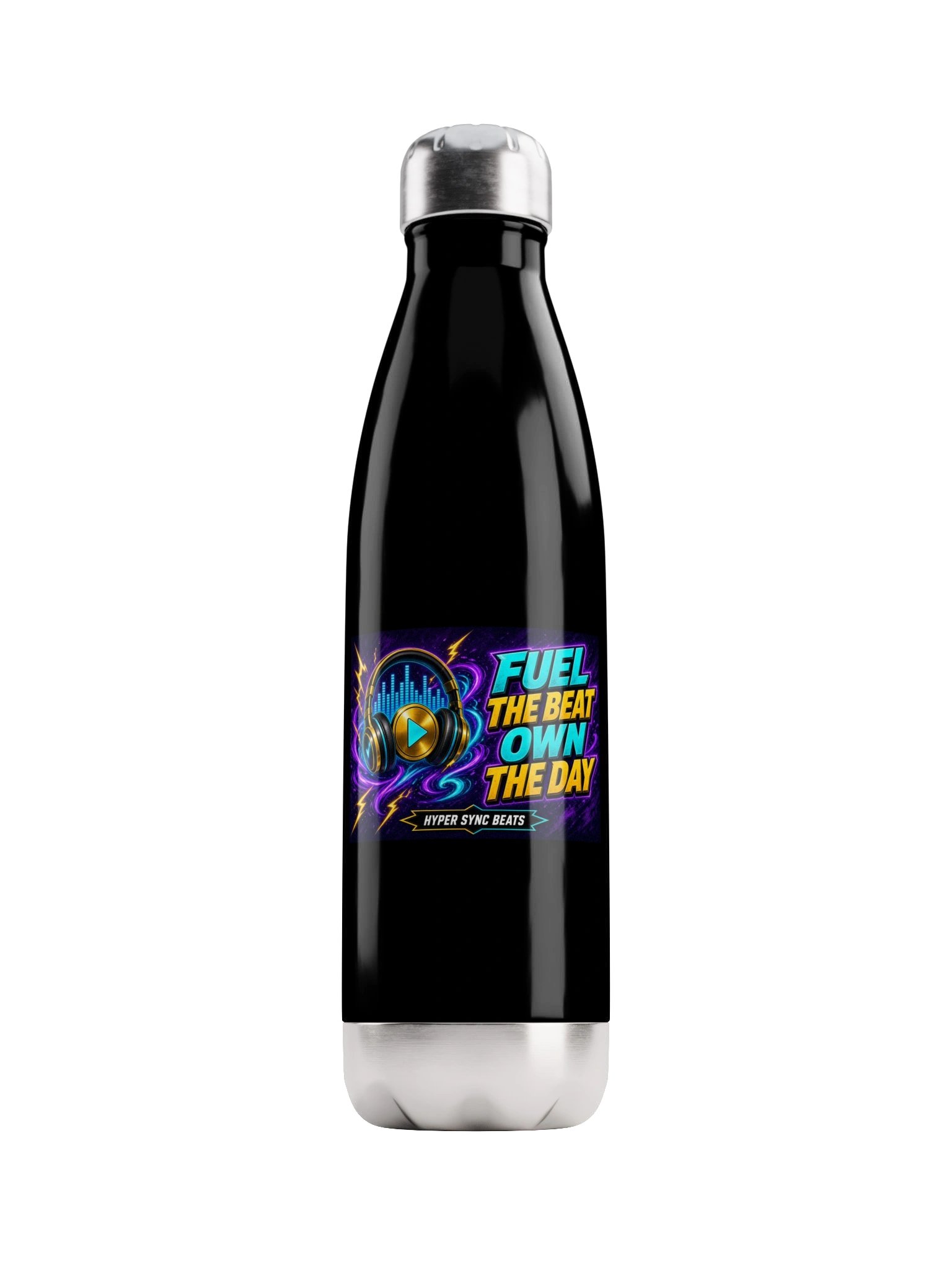 Hyper Sync Beats — Fuel the Beat Stainless Steel Water Bottle product image (2)