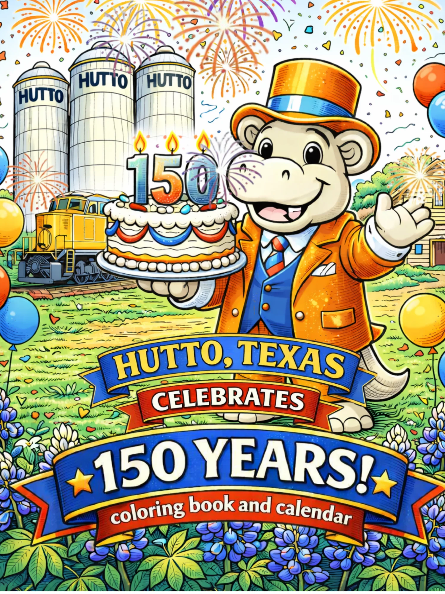 Hutto, Texas Celebrates 150 Years Calendar and Coloring Book: Digital Download product image (1)
