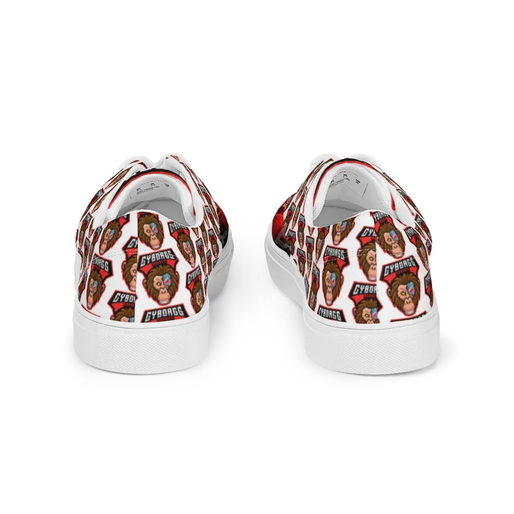 CyborggMonkey Red Pattern Men's Shoes product image (6)