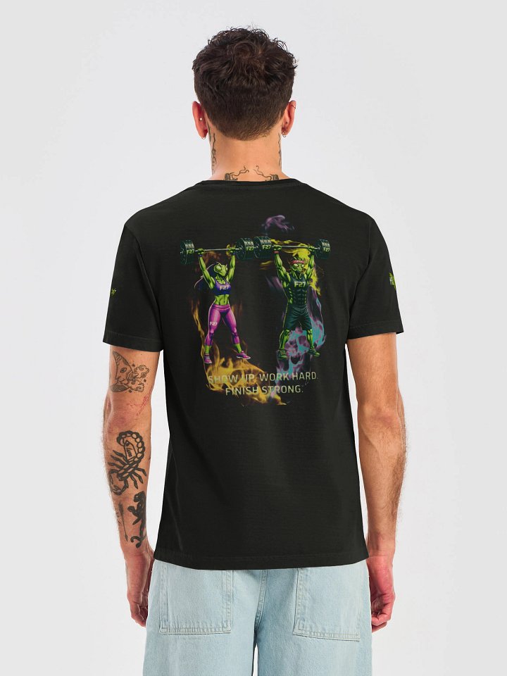 FayzieBobs F27 Mantis — Flow & Strength Unisex Oversized Garment-Dyed T-Shirt product image (2)
