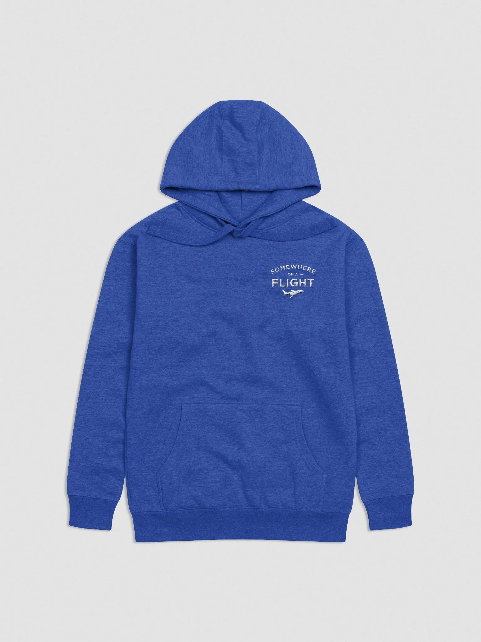 Somewhere on a Flight Premium Embroidered Hoodie product image (35)