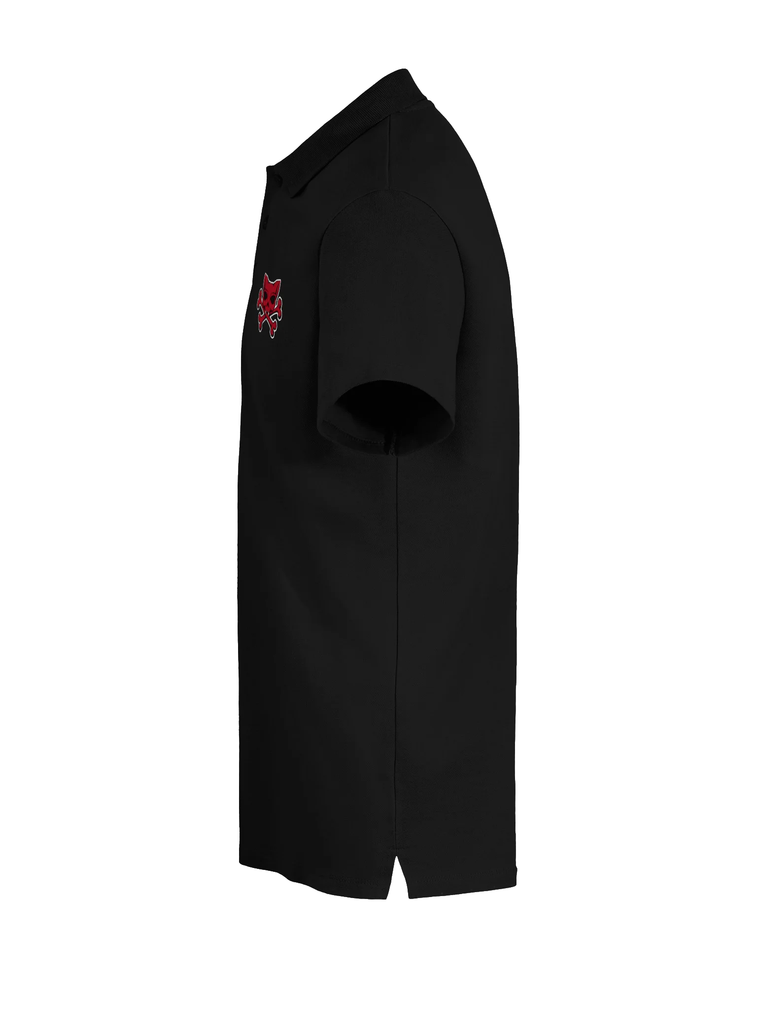 Red Kat Skull Embroidered Unisex Polo product image (9)