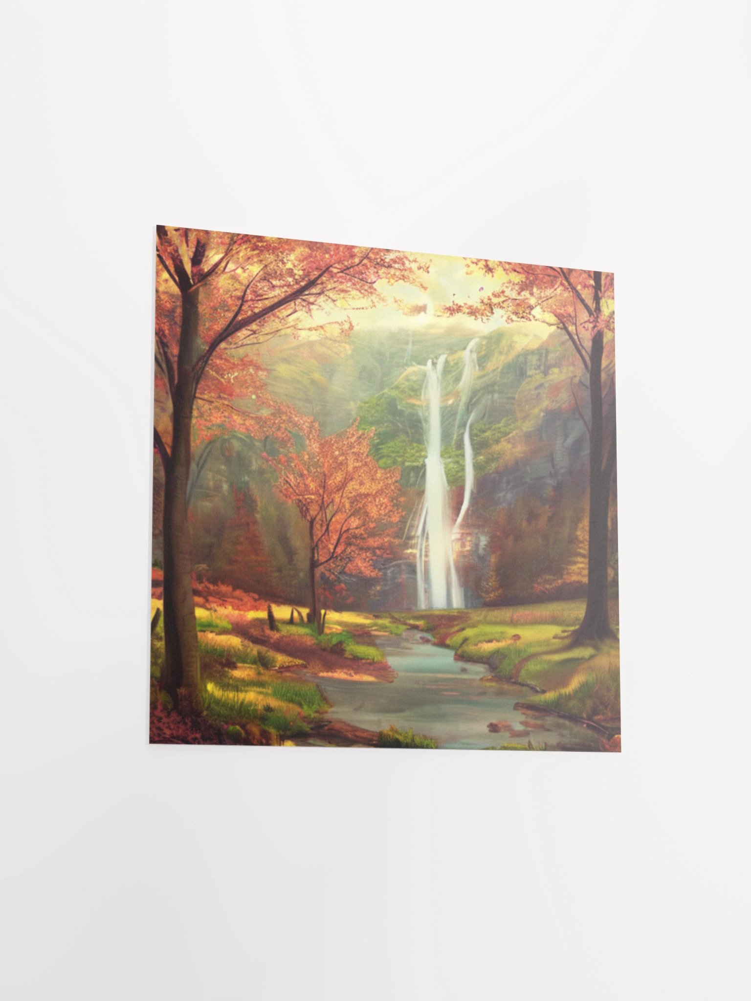 Autumn Waterfall Serenity Poster product image (11)