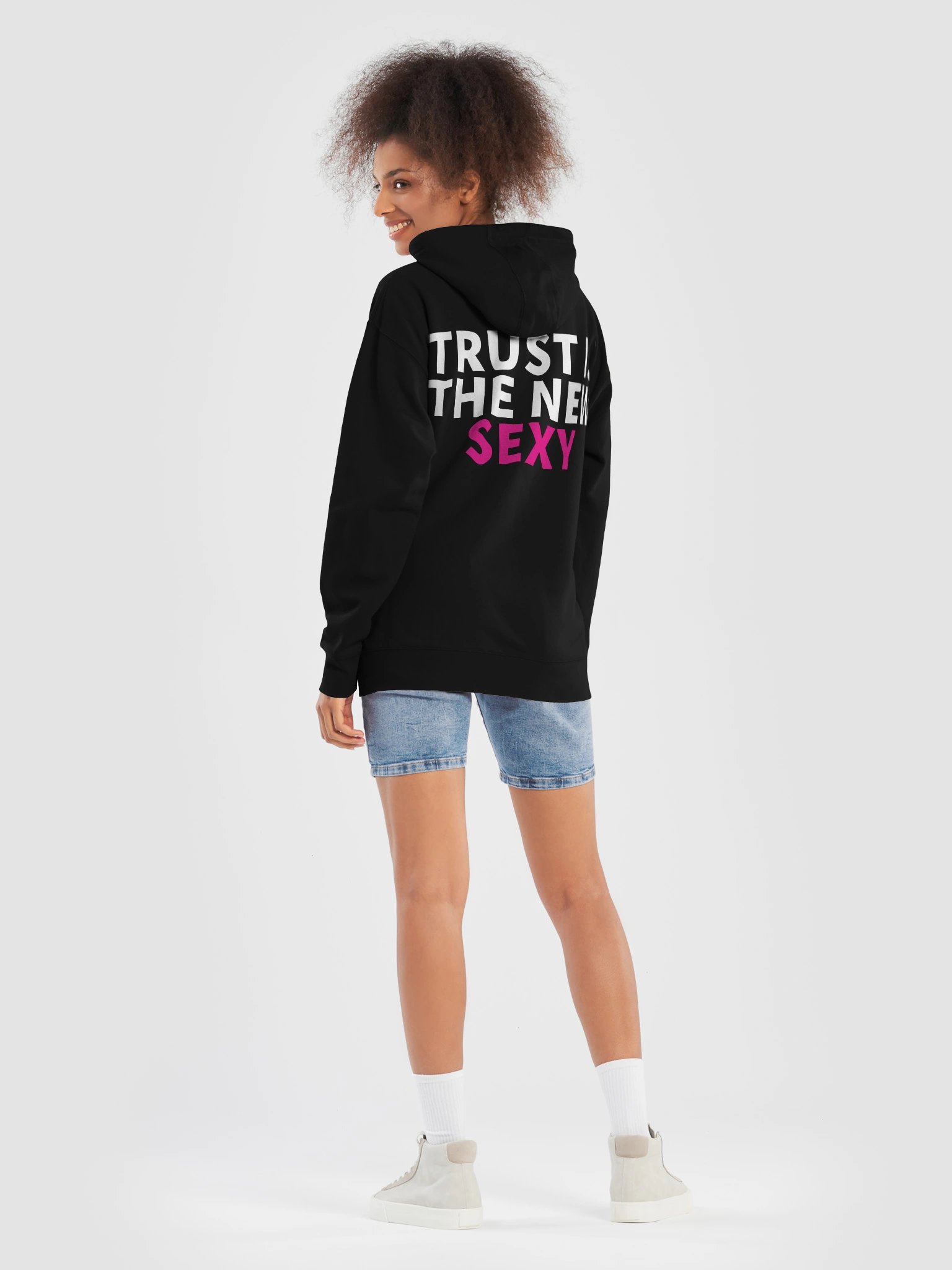 DateDish® Logo Hoodie - "Trust Is the New Sexy" Back Print product image (8)