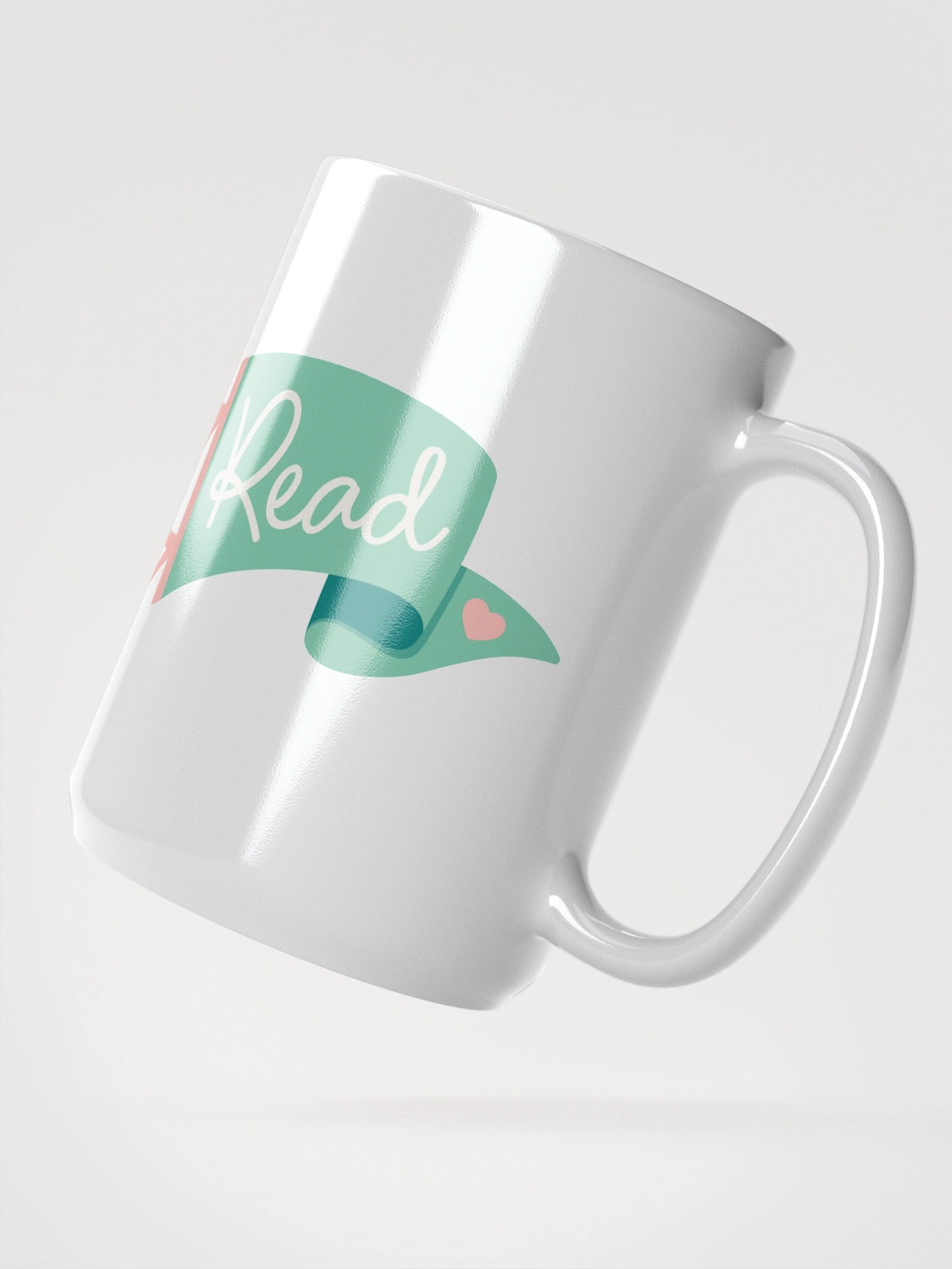 Go Team...Read! Mint Pennant Mug product image (2)