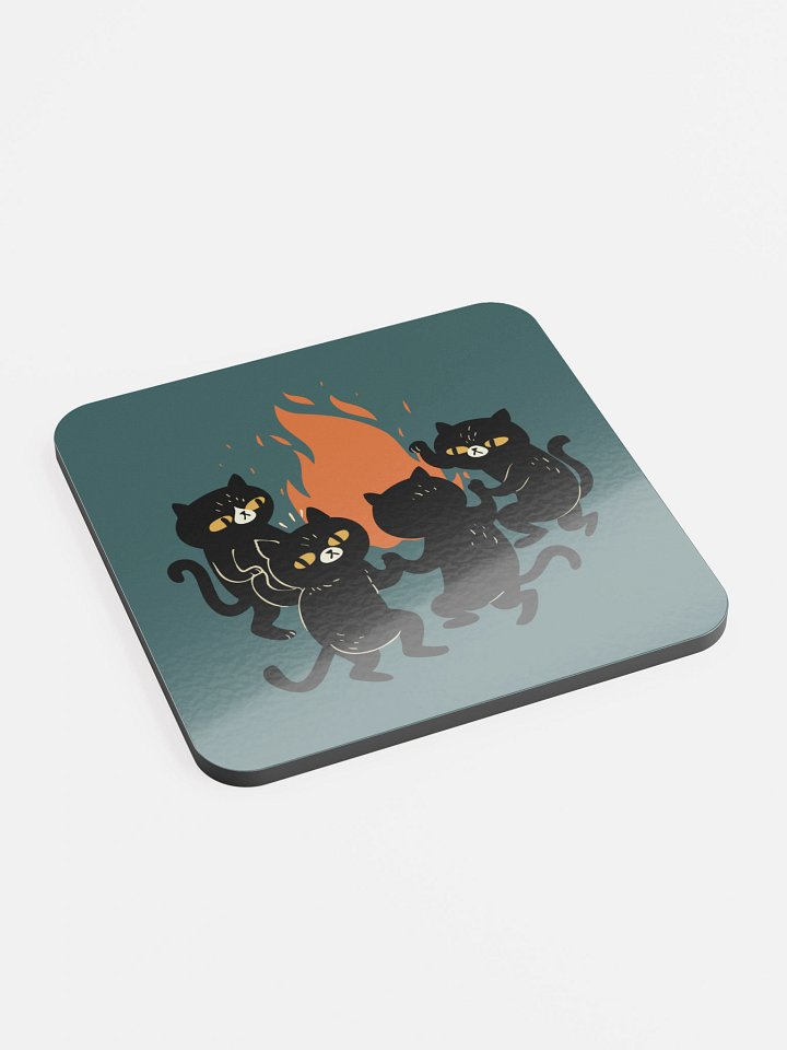 Nothing To See Here Glossed Cork Coaster product image (2)