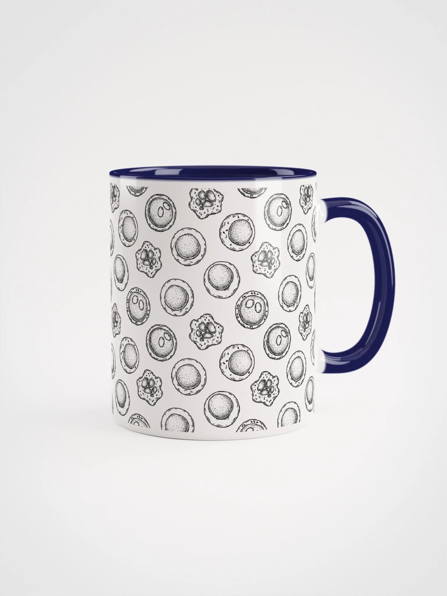"Stem cells pattern" Ceramic Mug with color inside product image (1)