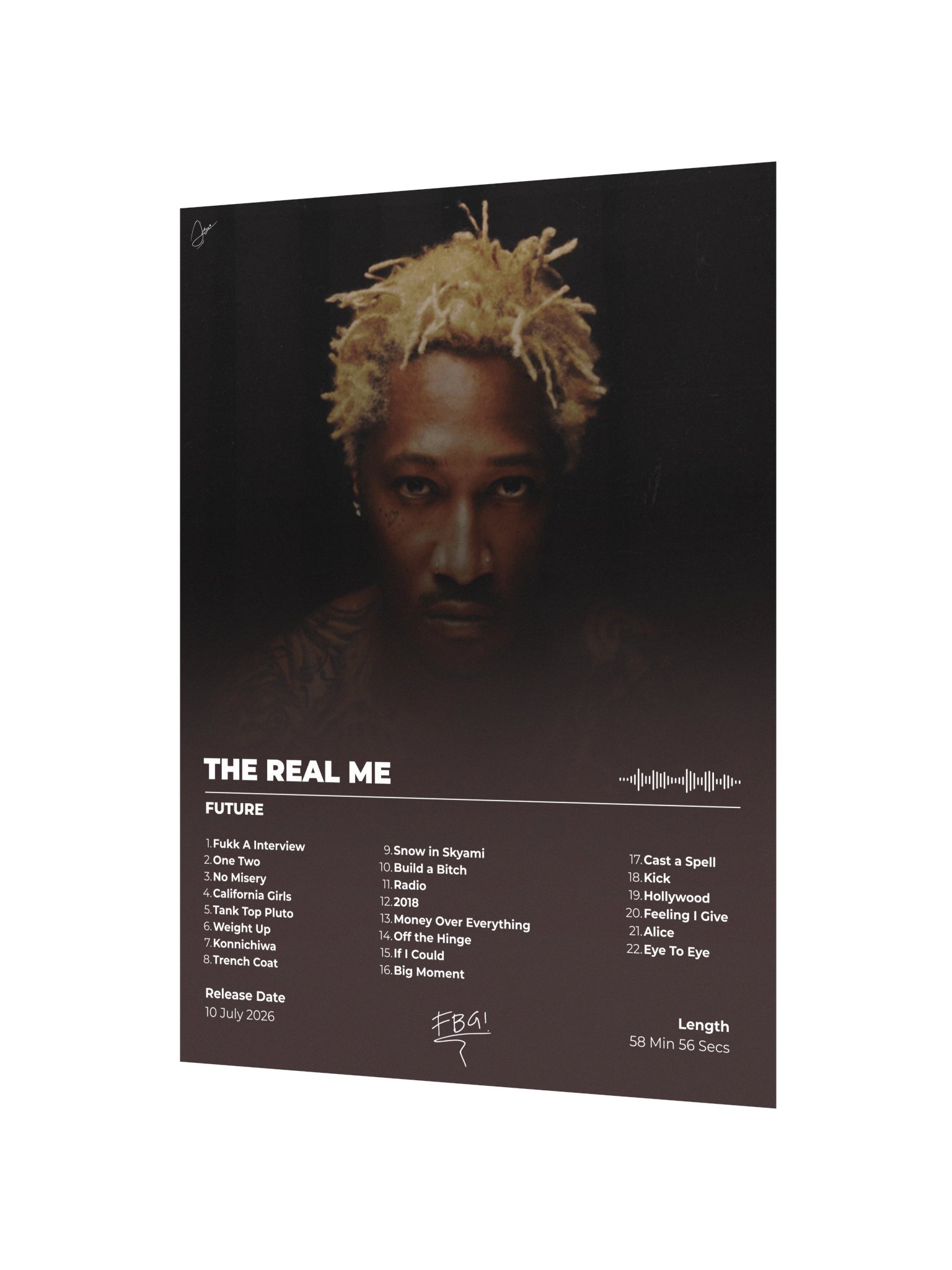 The Real Me Future Album Poster product image (3)