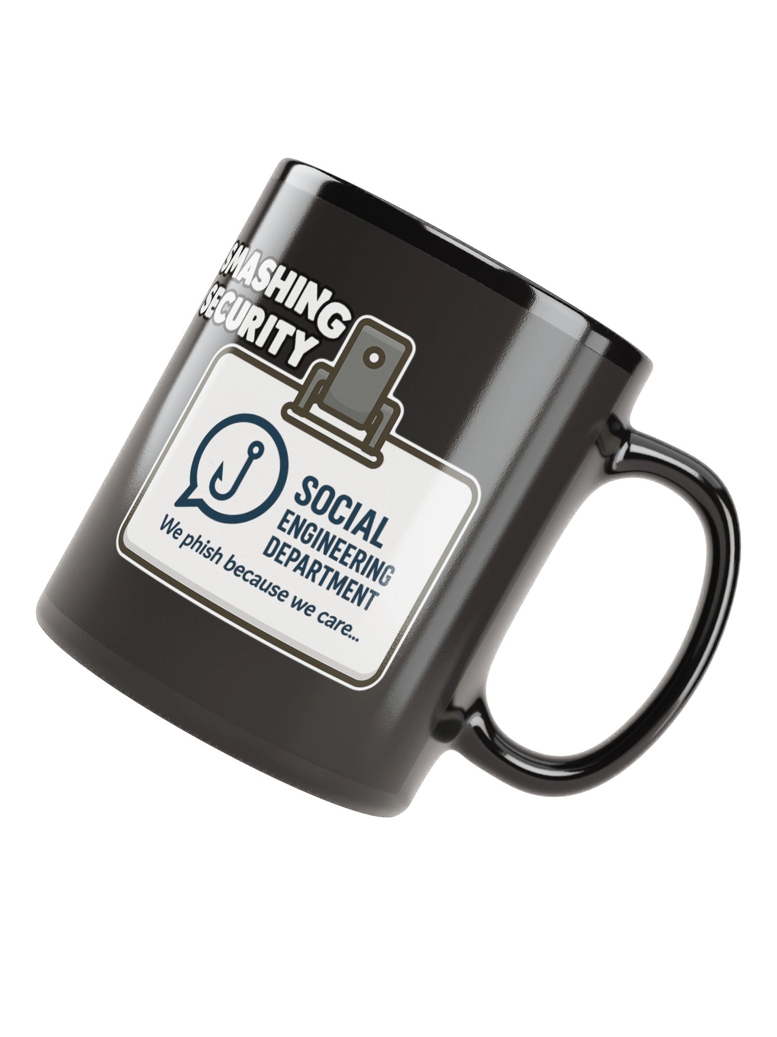 Smashing Security Social Engineering Department Black mug product image (8)