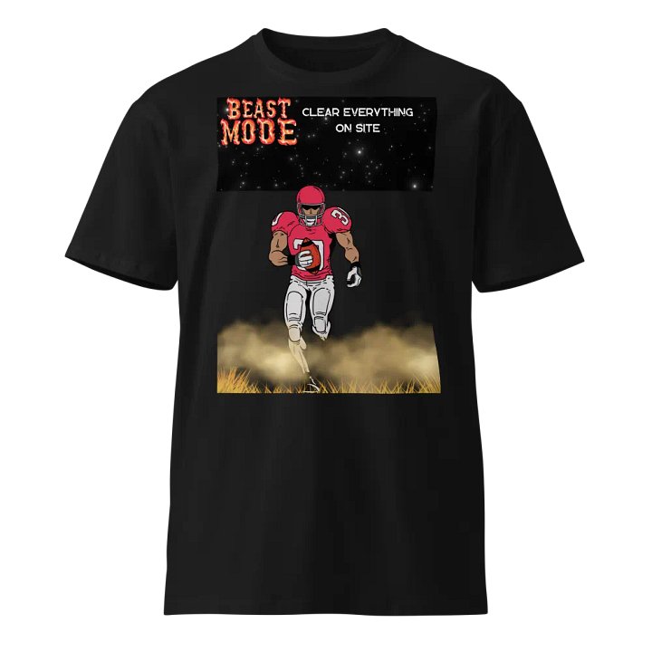 Beast Mode Footballer Unisex T-Shirt product image (1)