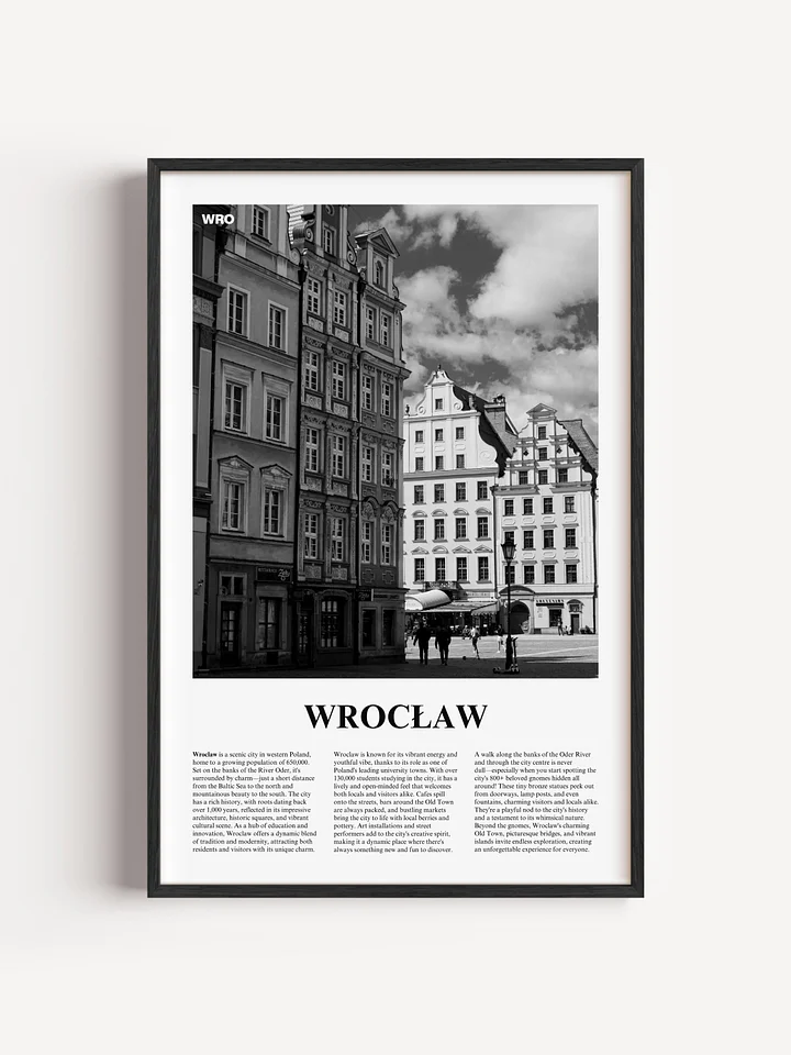 Wroclaw 01 Newspaper Poster | Framed product image (1)
