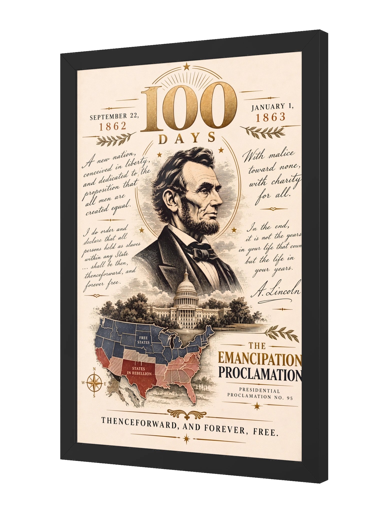 Abraham Lincoln Emancipation Proclamation Poster product image (4)