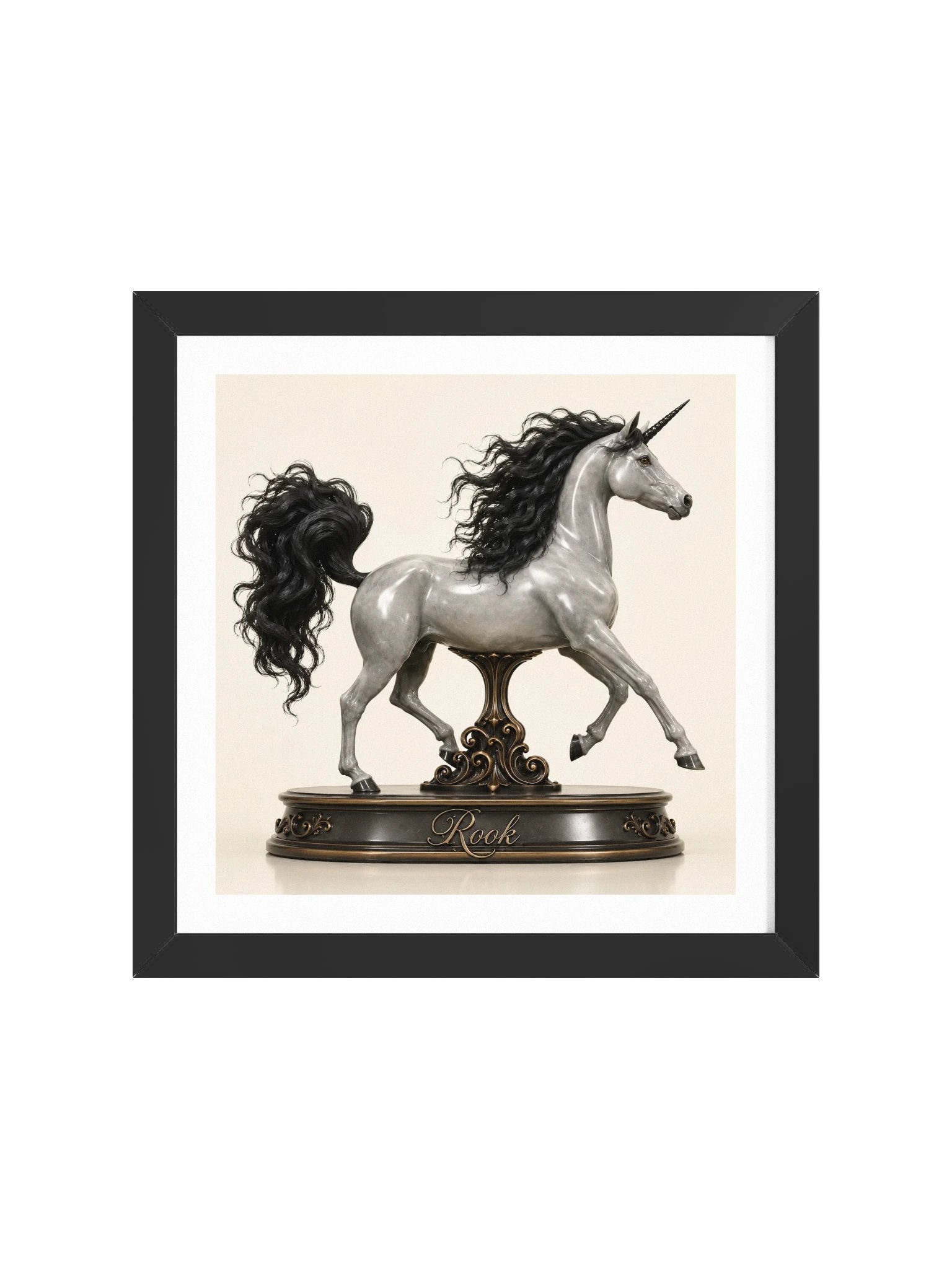 Chess Collection — Rook Unicorn Framed Poster product image (49)