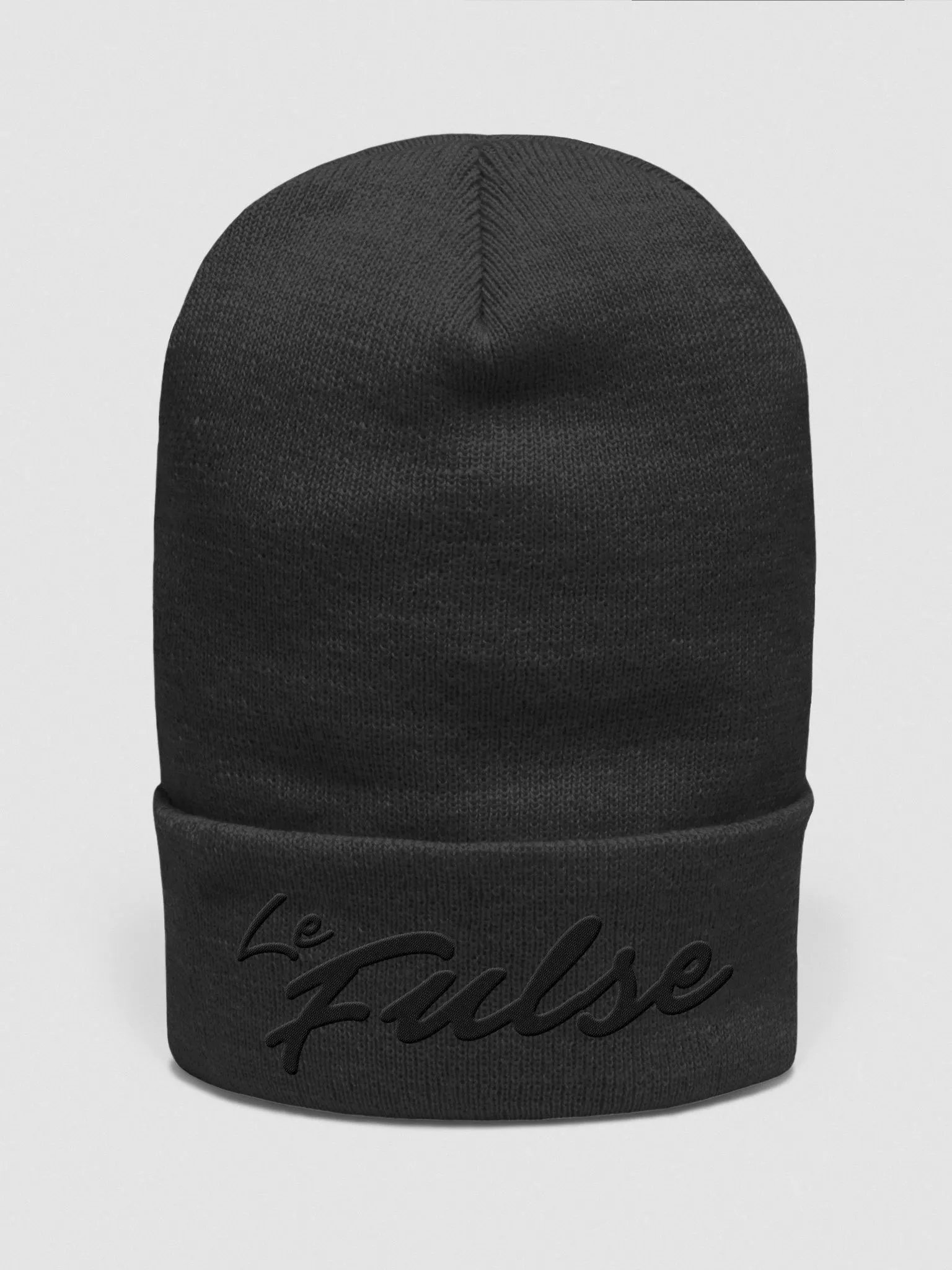 LeFULSE Tuque - Brodé - All Black Edition product image (1)