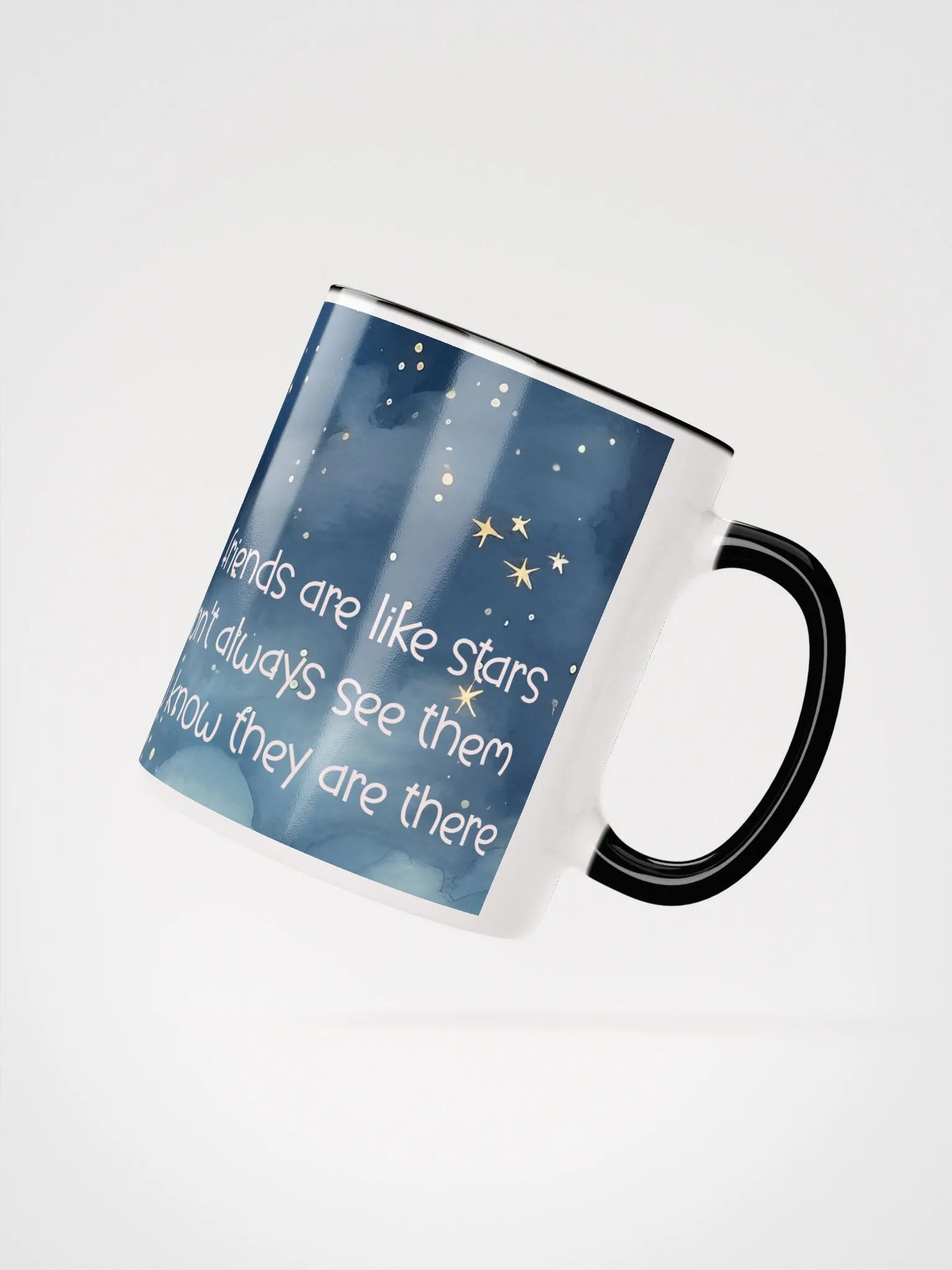 Good Friends Are Like Stars Mug | Celestial-Themed Drinkware | Friendship Quote product image (2)