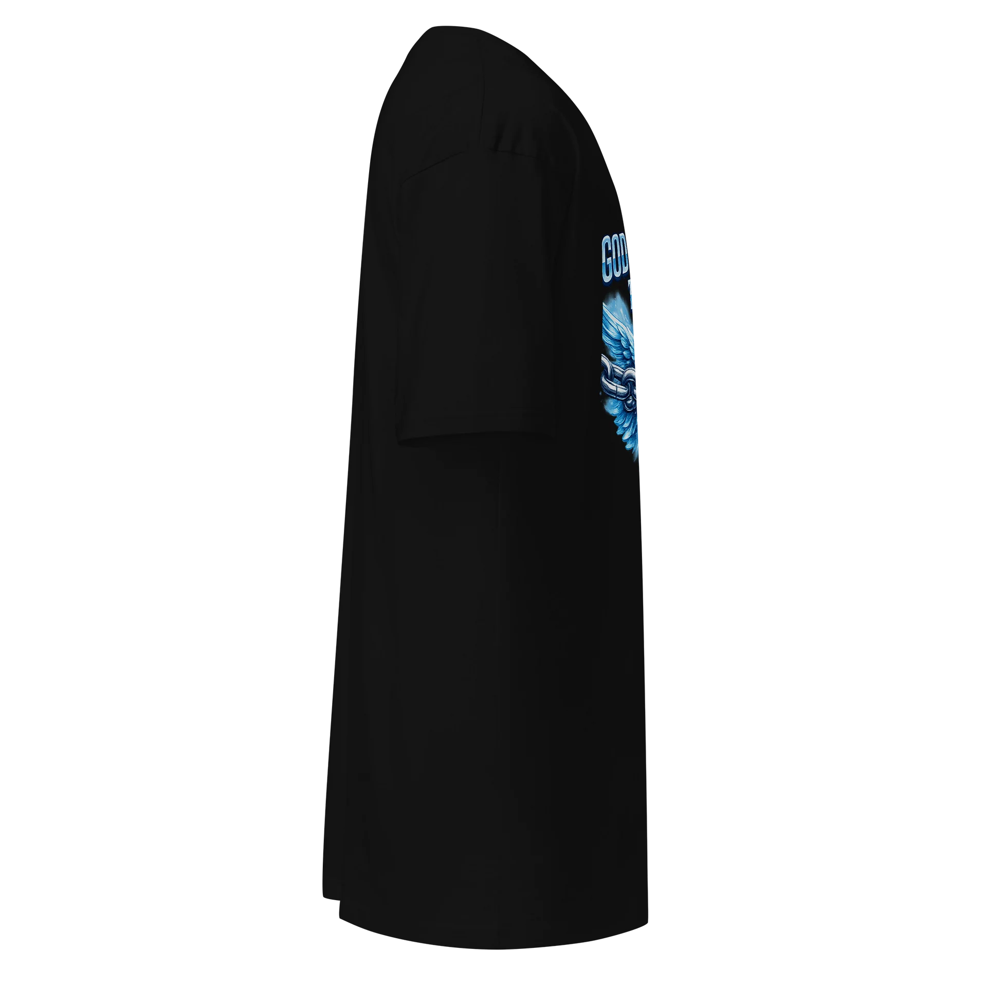 God Brought Me Through It Black Tee product image (4)