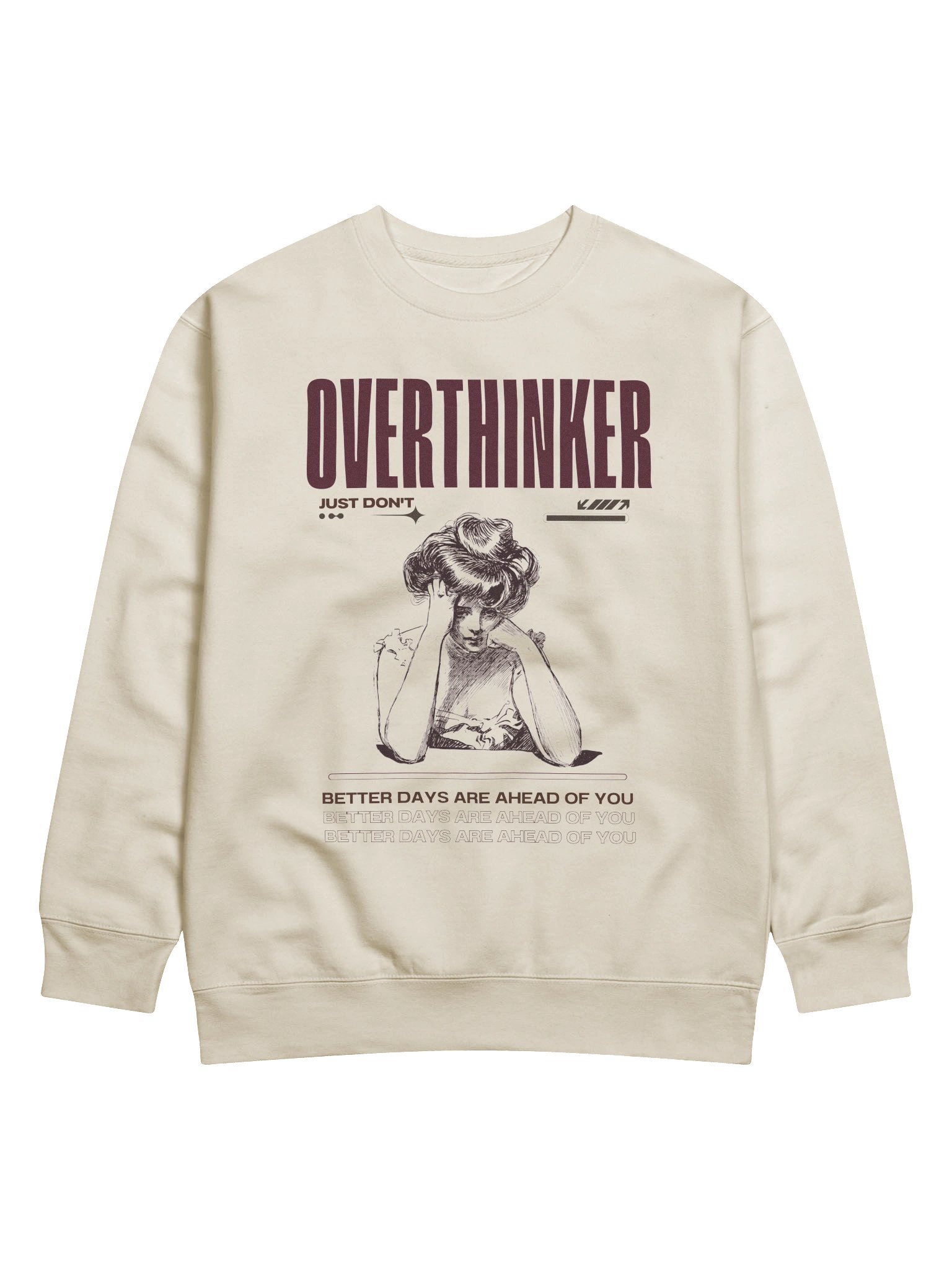 overthinker premium sweatshirt product image (1)